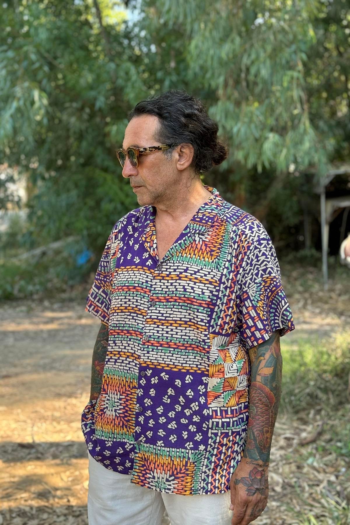 Purple Patterned Avatar Shirt