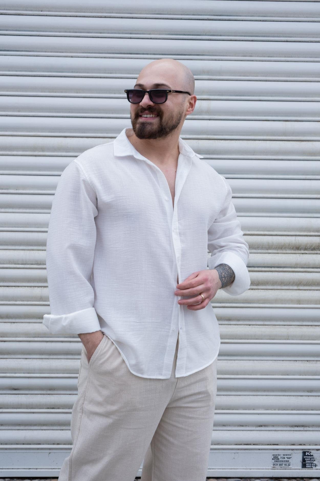 Stylish Aerobin Fabric Relaxed Wear Shirt