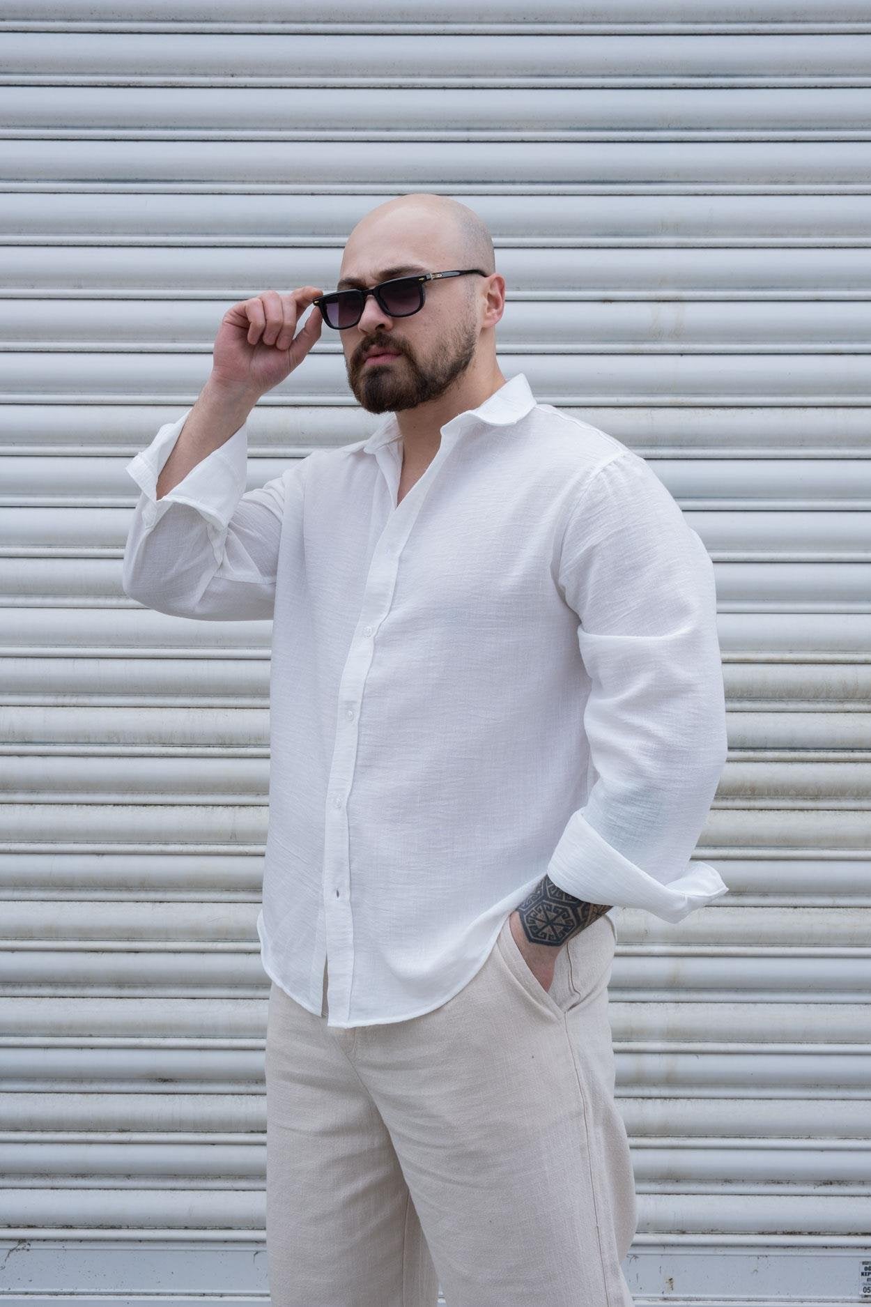 Stylish Aerobin Fabric Relaxed Wear Shirt