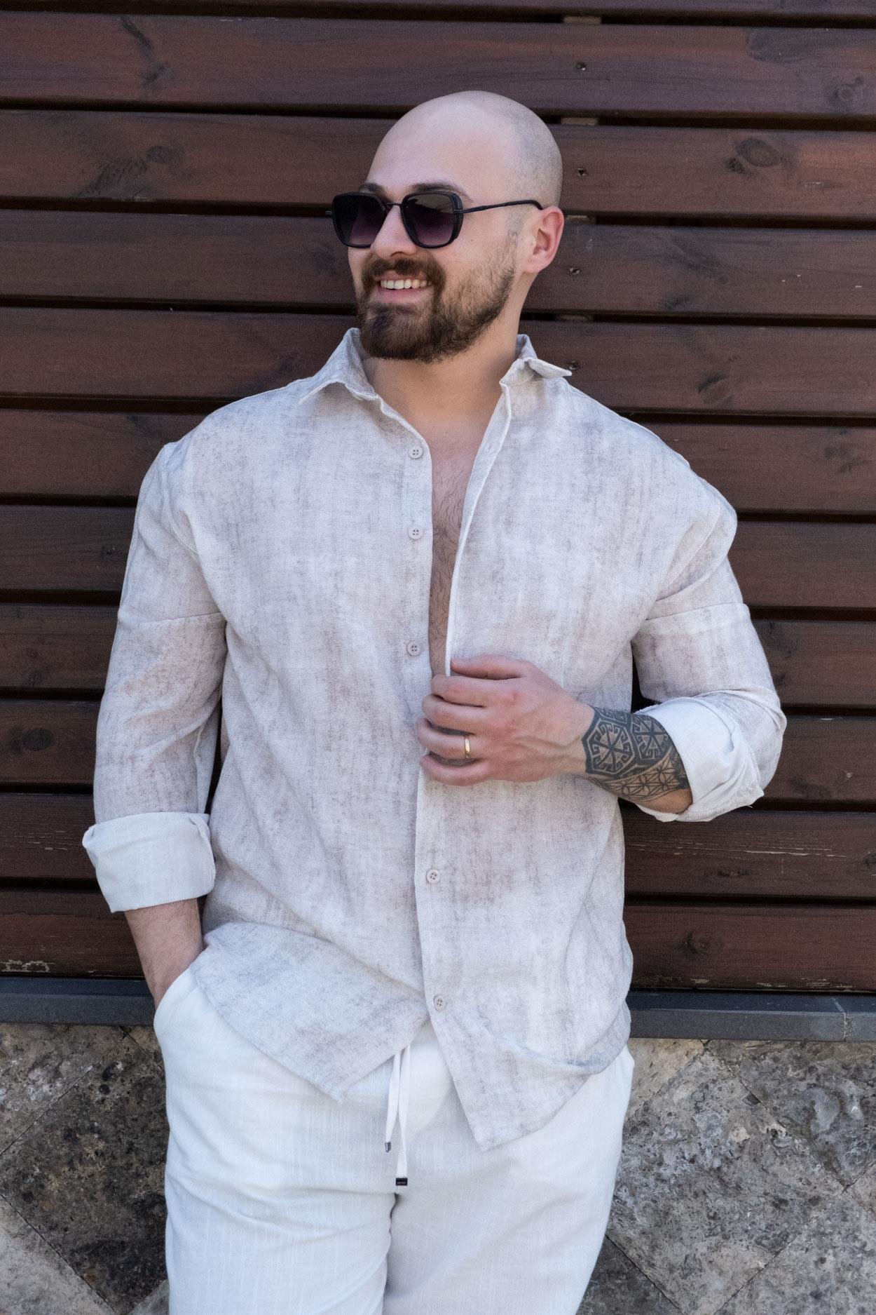 Lightweight Acid Washed Linen Everyday Comfort Shirt
