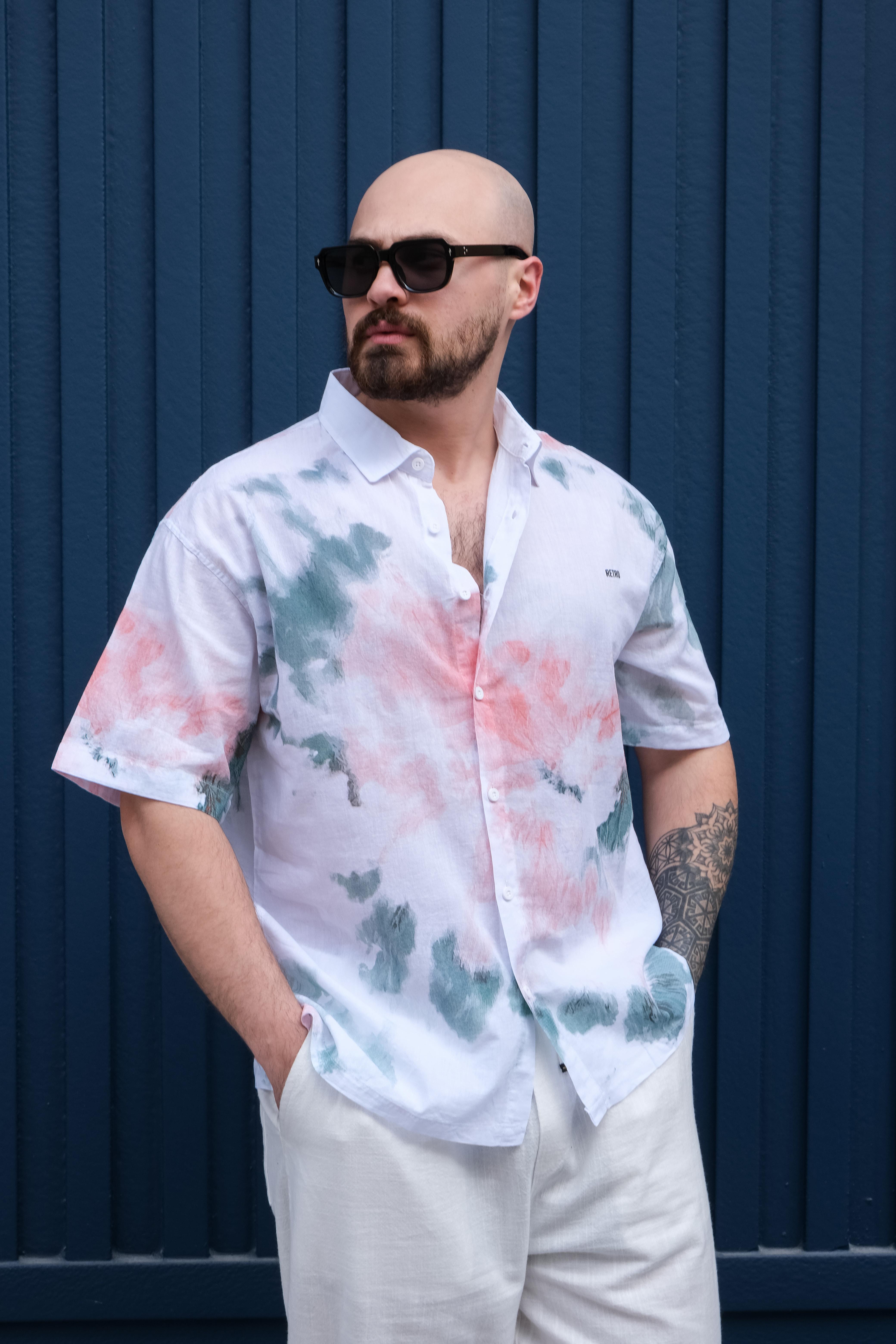 Modern Batik Patterned Everyday Relaxed Shirt