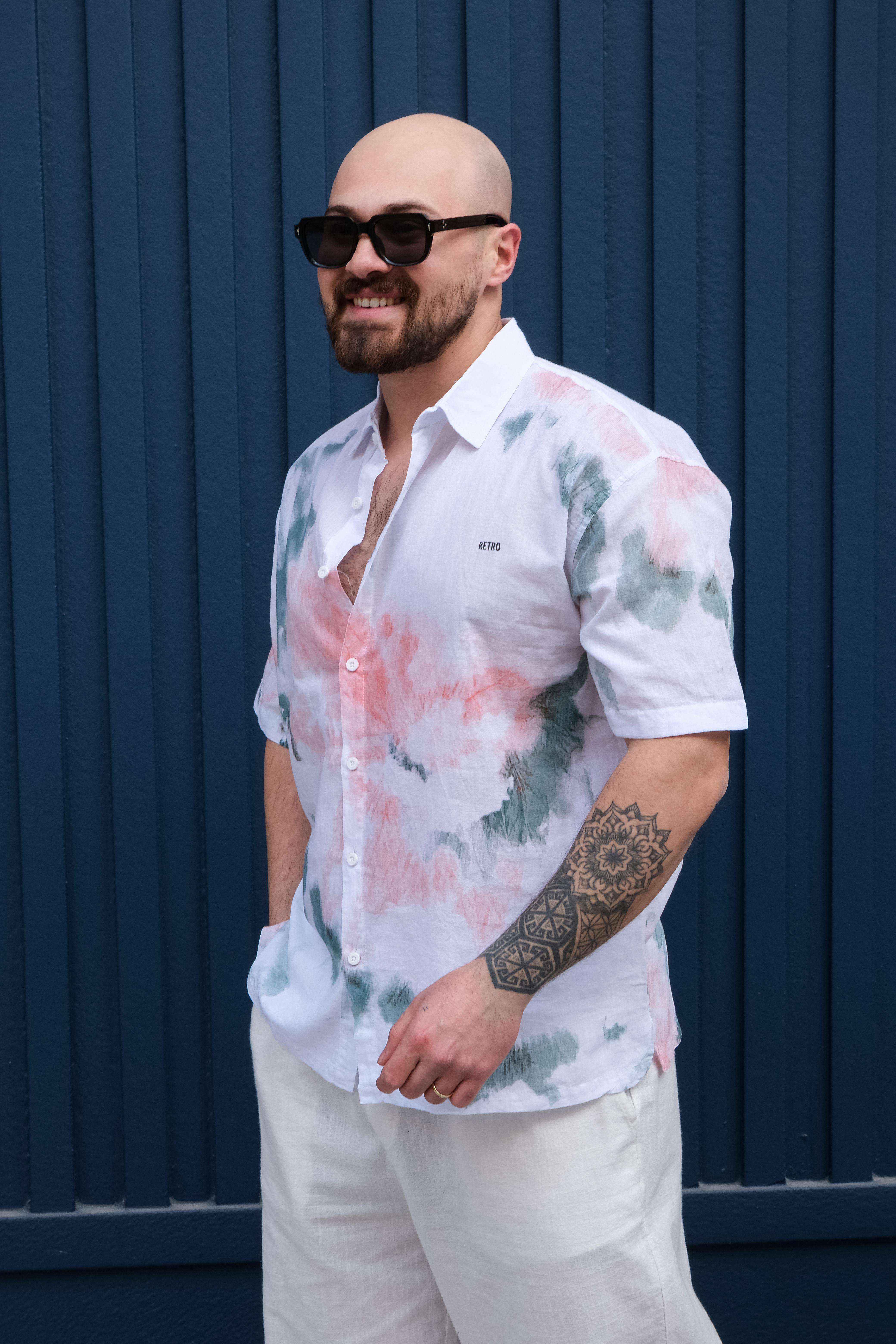 Modern Batik Patterned Everyday Relaxed Shirt