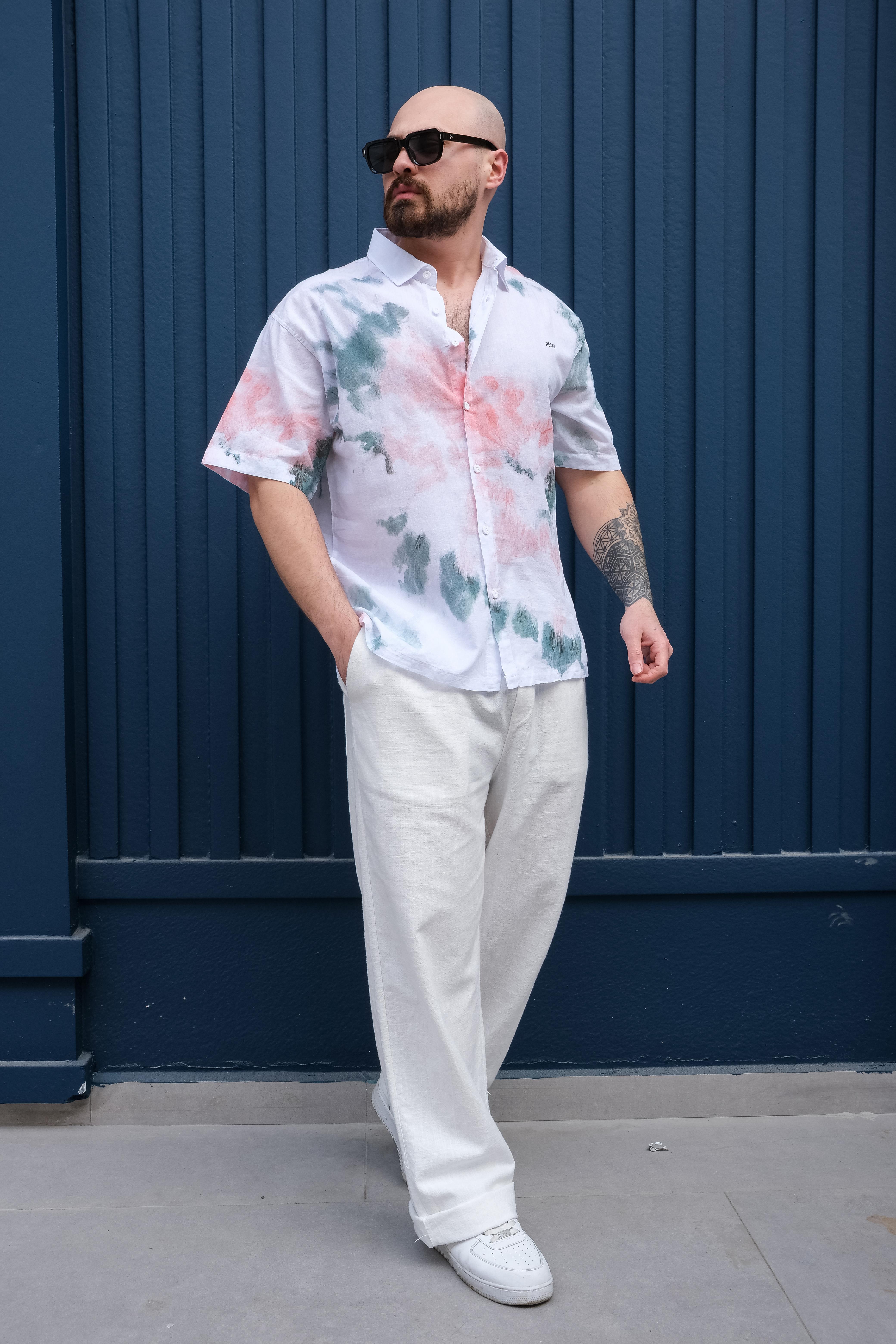 Modern Batik Patterned Everyday Relaxed Shirt