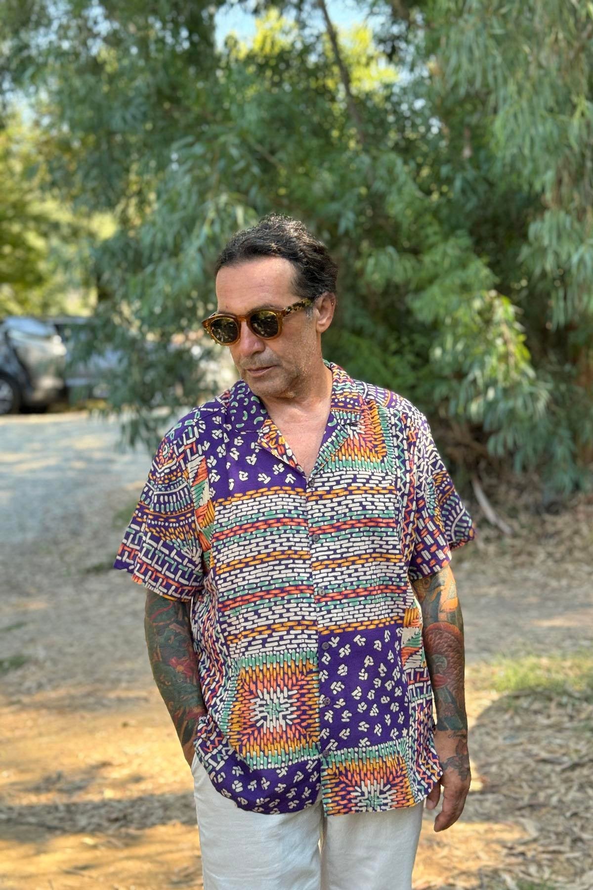 Purple Patterned Avatar Shirt