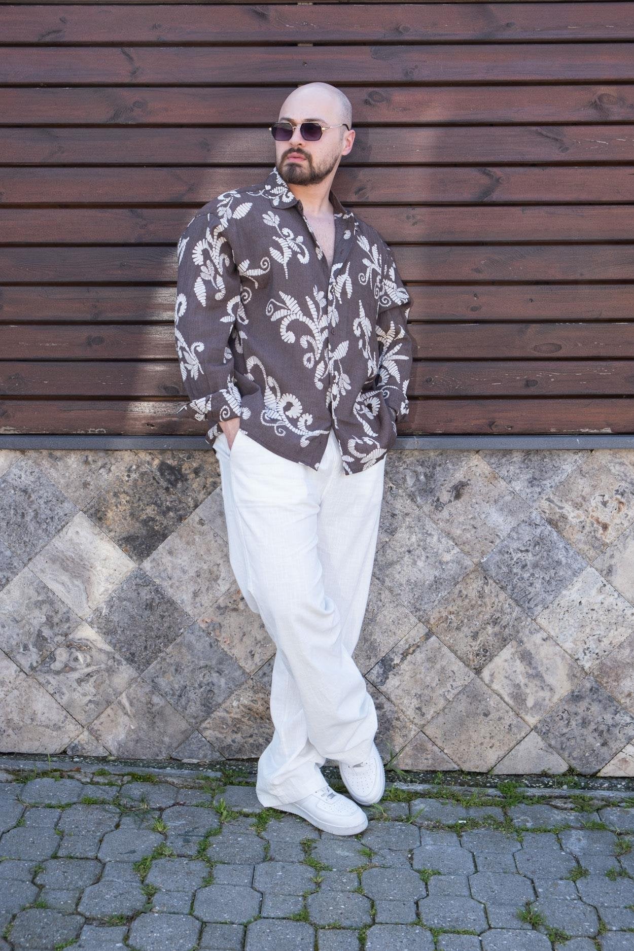 Patterned Relaxed Fit Shirt