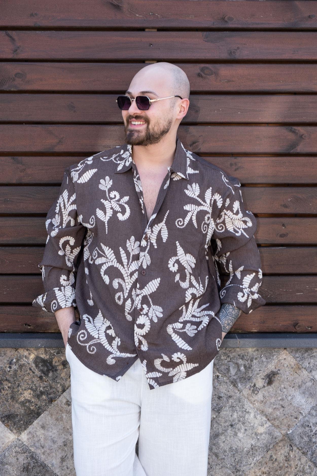 Patterned Relaxed Fit Shirt