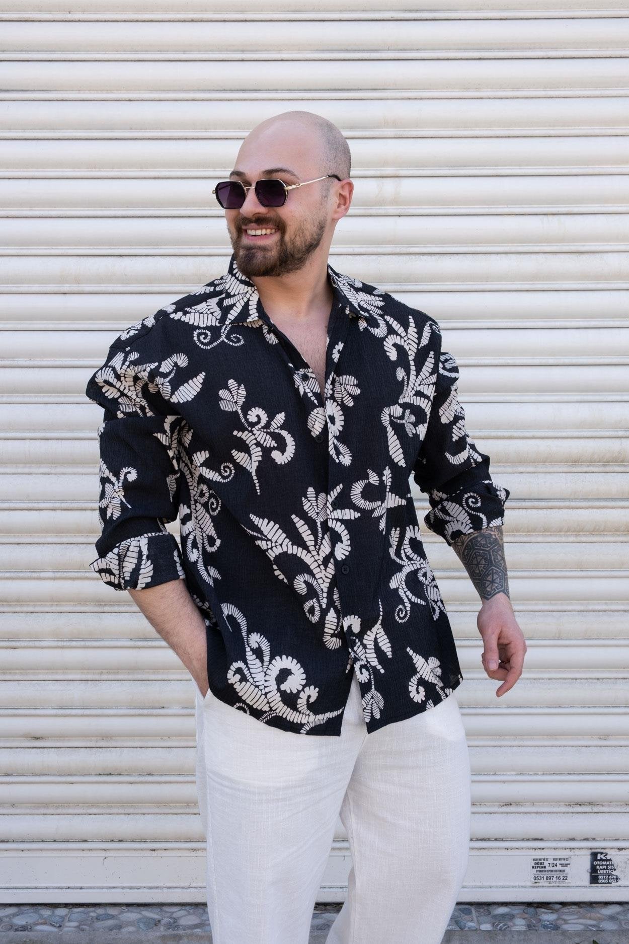 Modern Patterned Casual Comfort Shirt