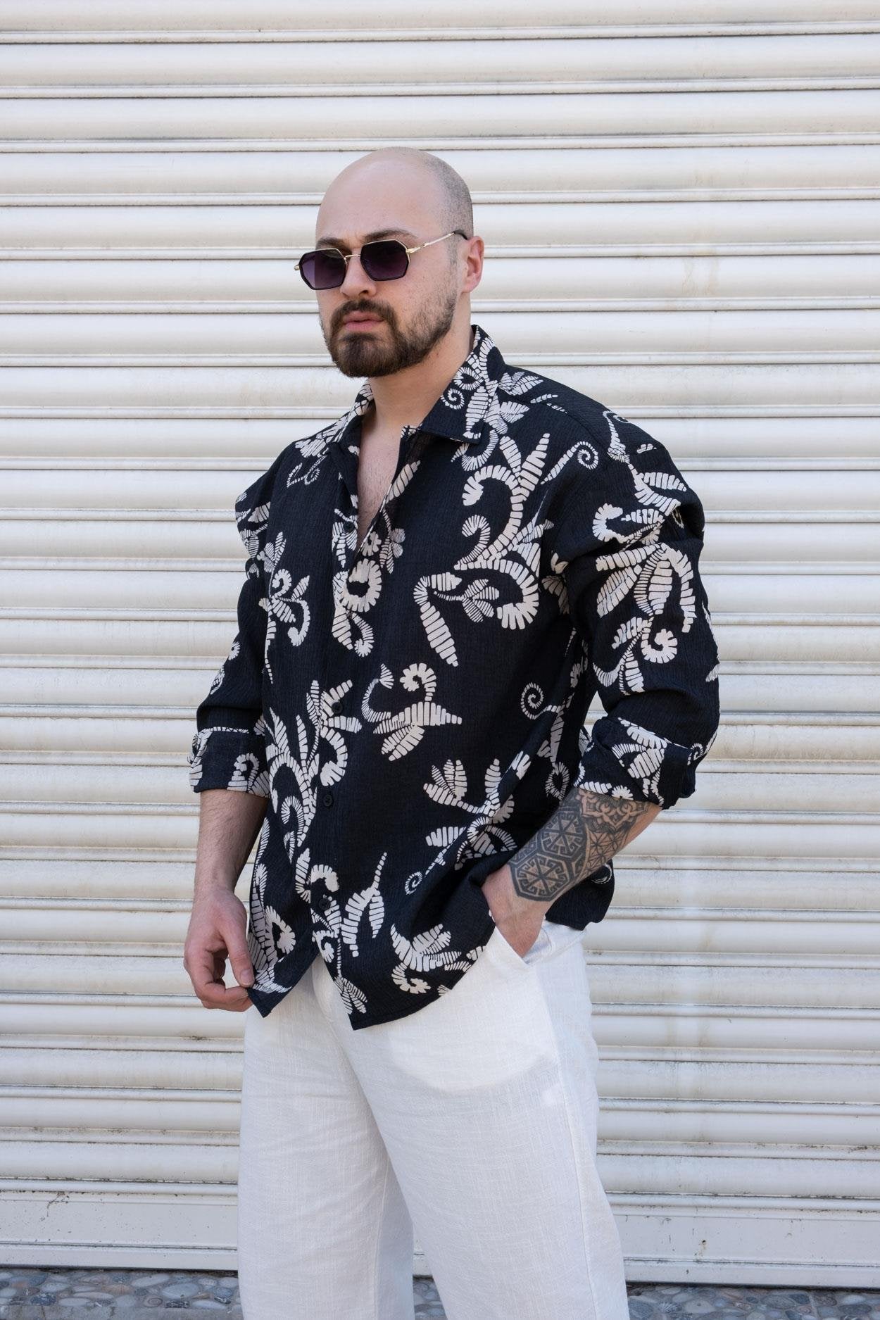 Modern Patterned Casual Comfort Shirt