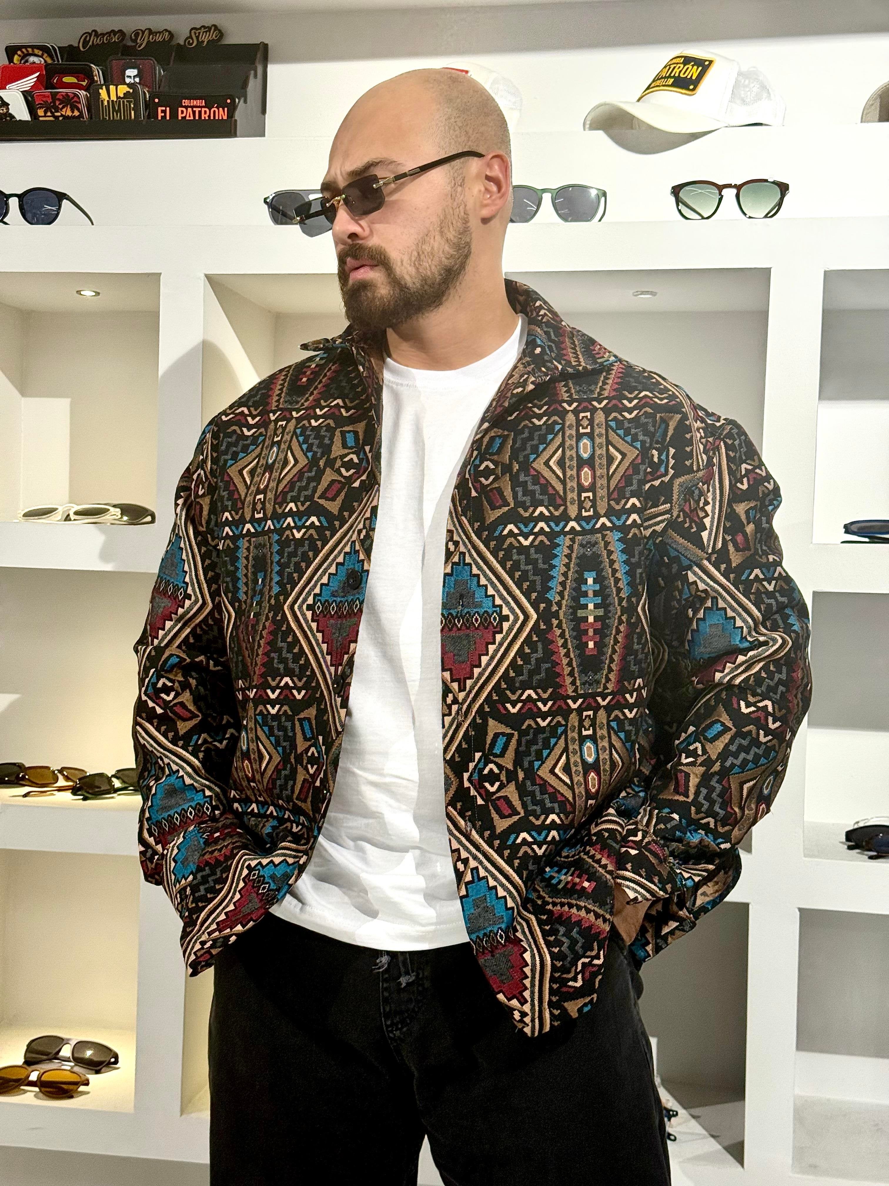 All-Day Comfort Ethnic Print Shirt