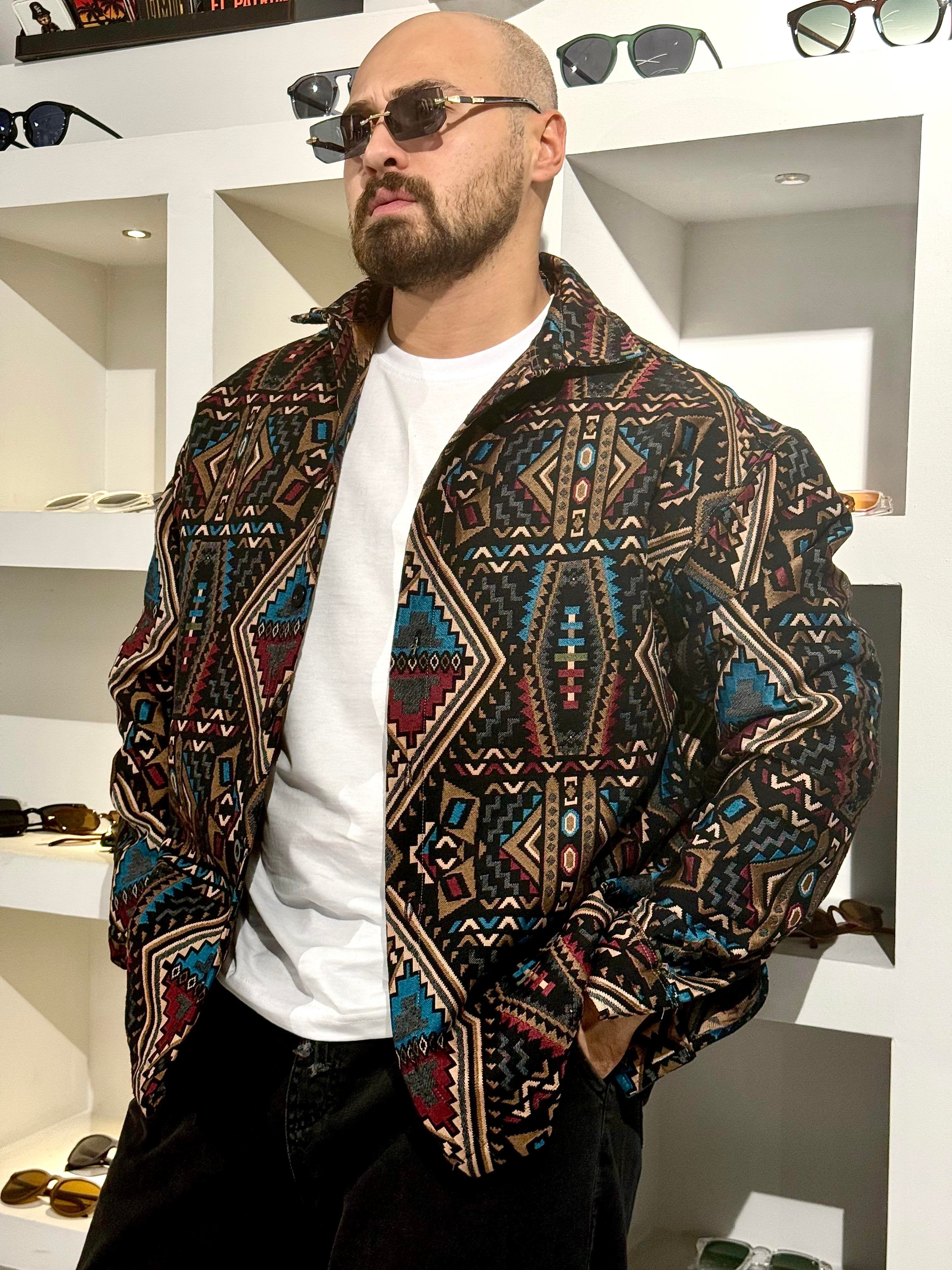 All-Day Comfort Ethnic Print Shirt