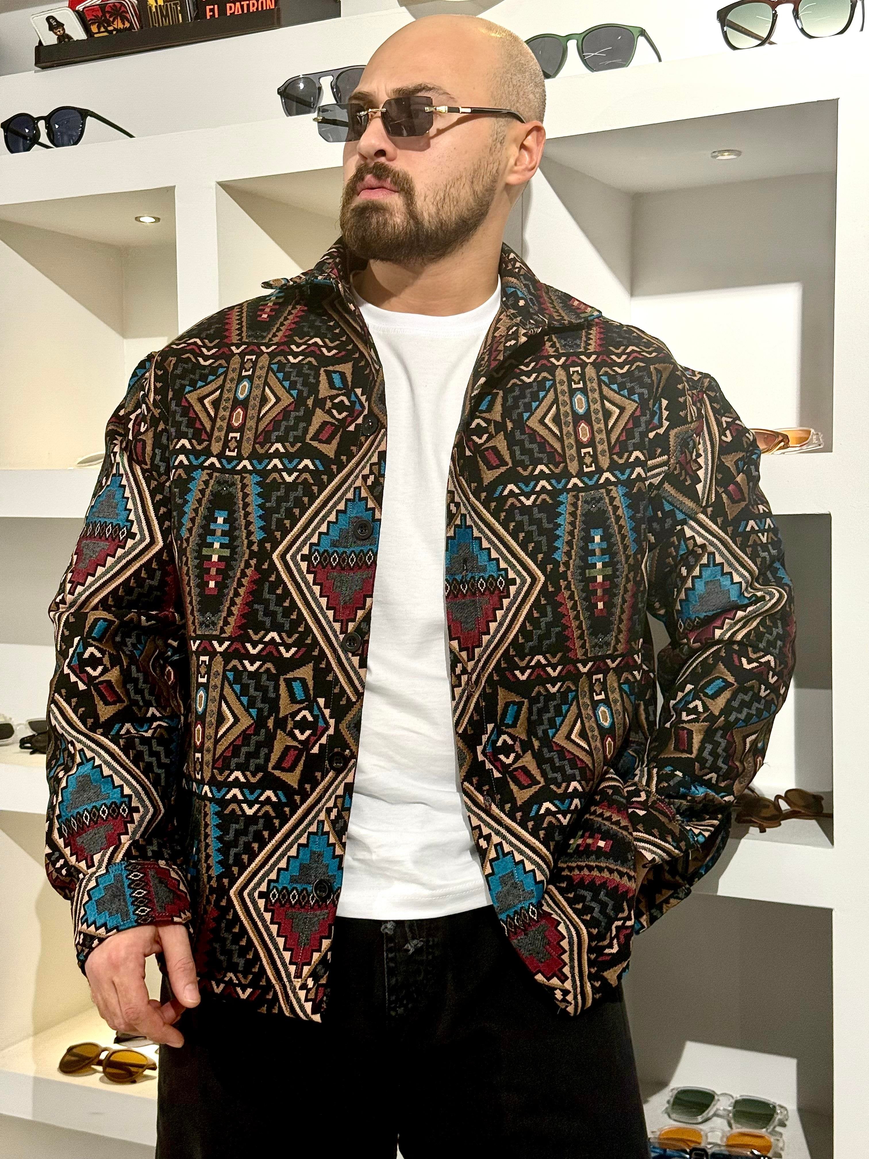 All-Day Comfort Ethnic Print Shirt