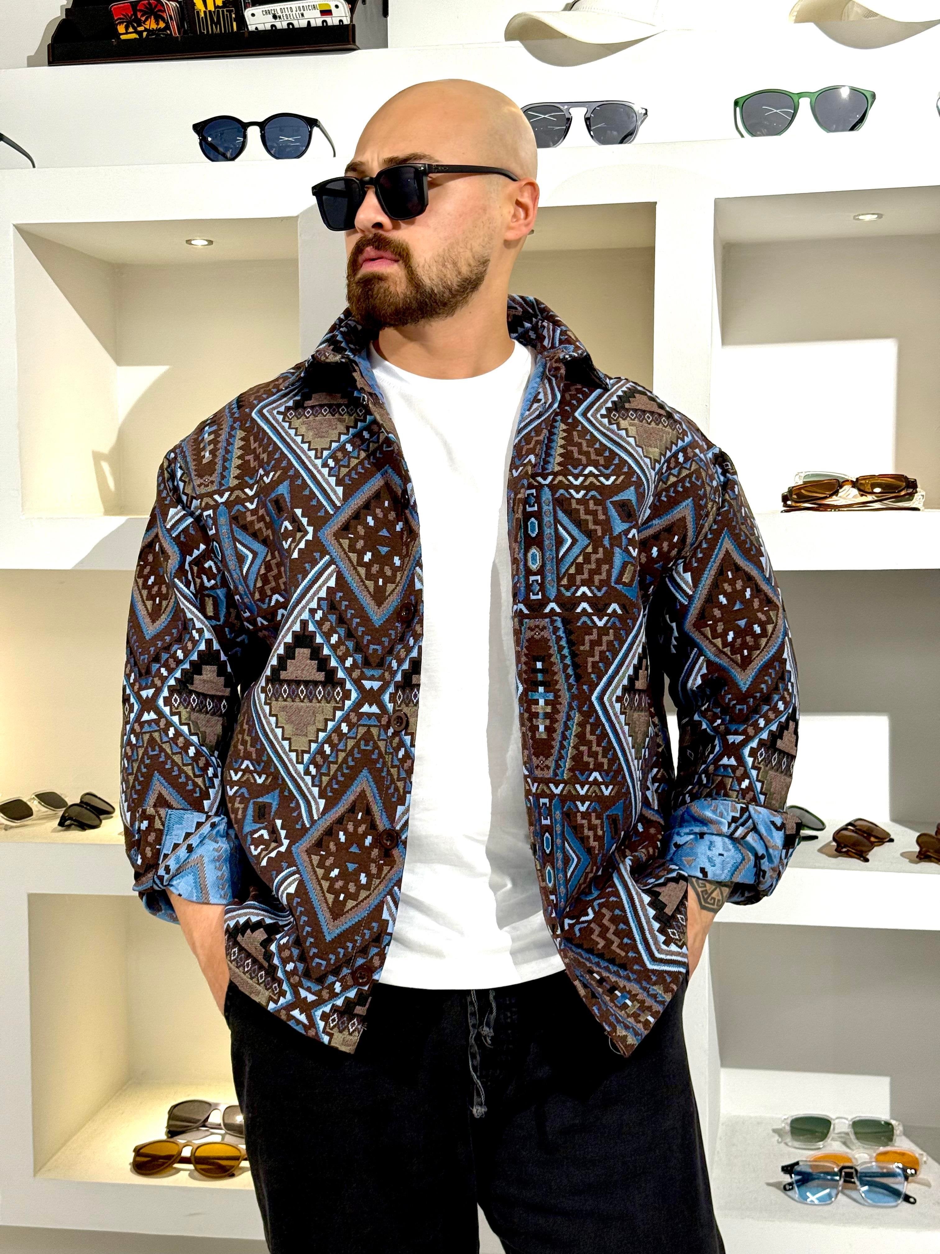 Ethnic Print Relaxed Fit Casual Shirt