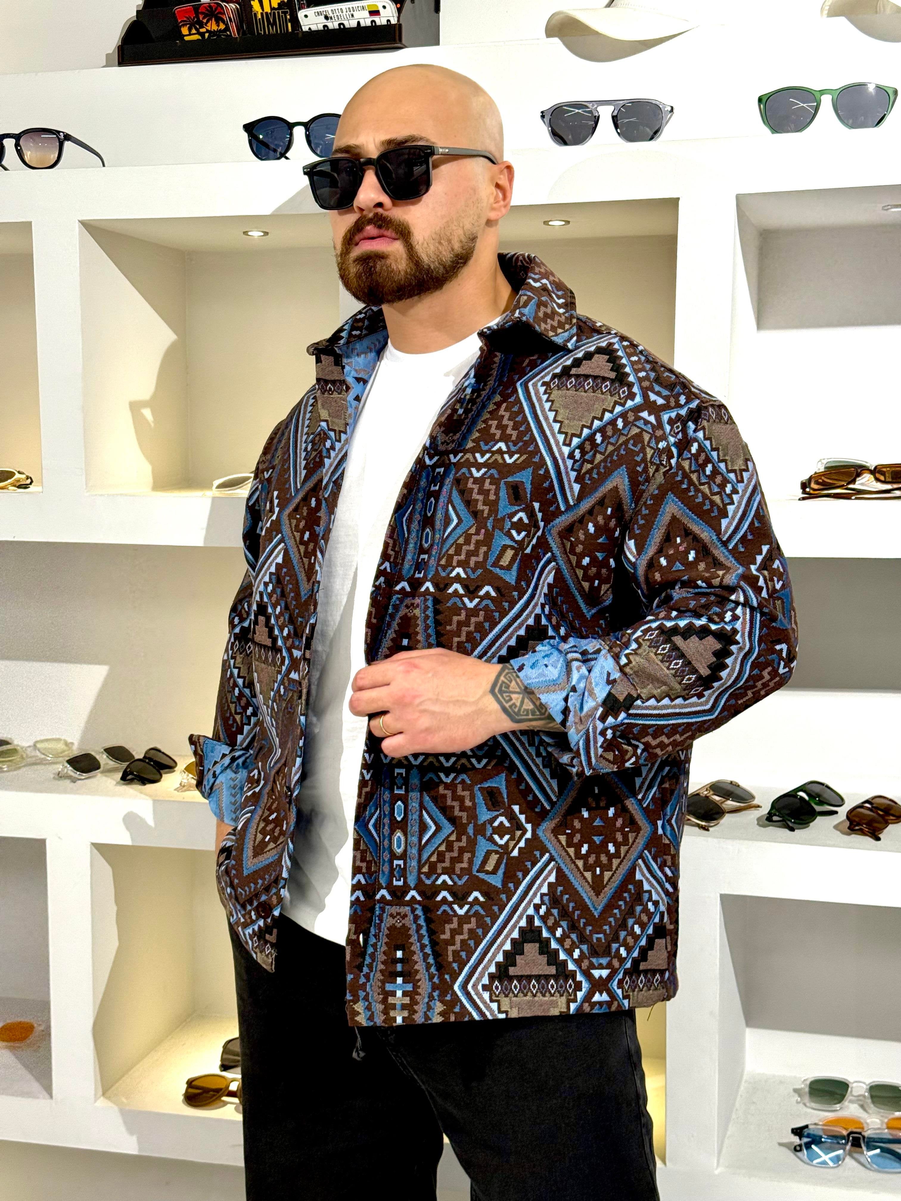 Ethnic Print Relaxed Fit Casual Shirt