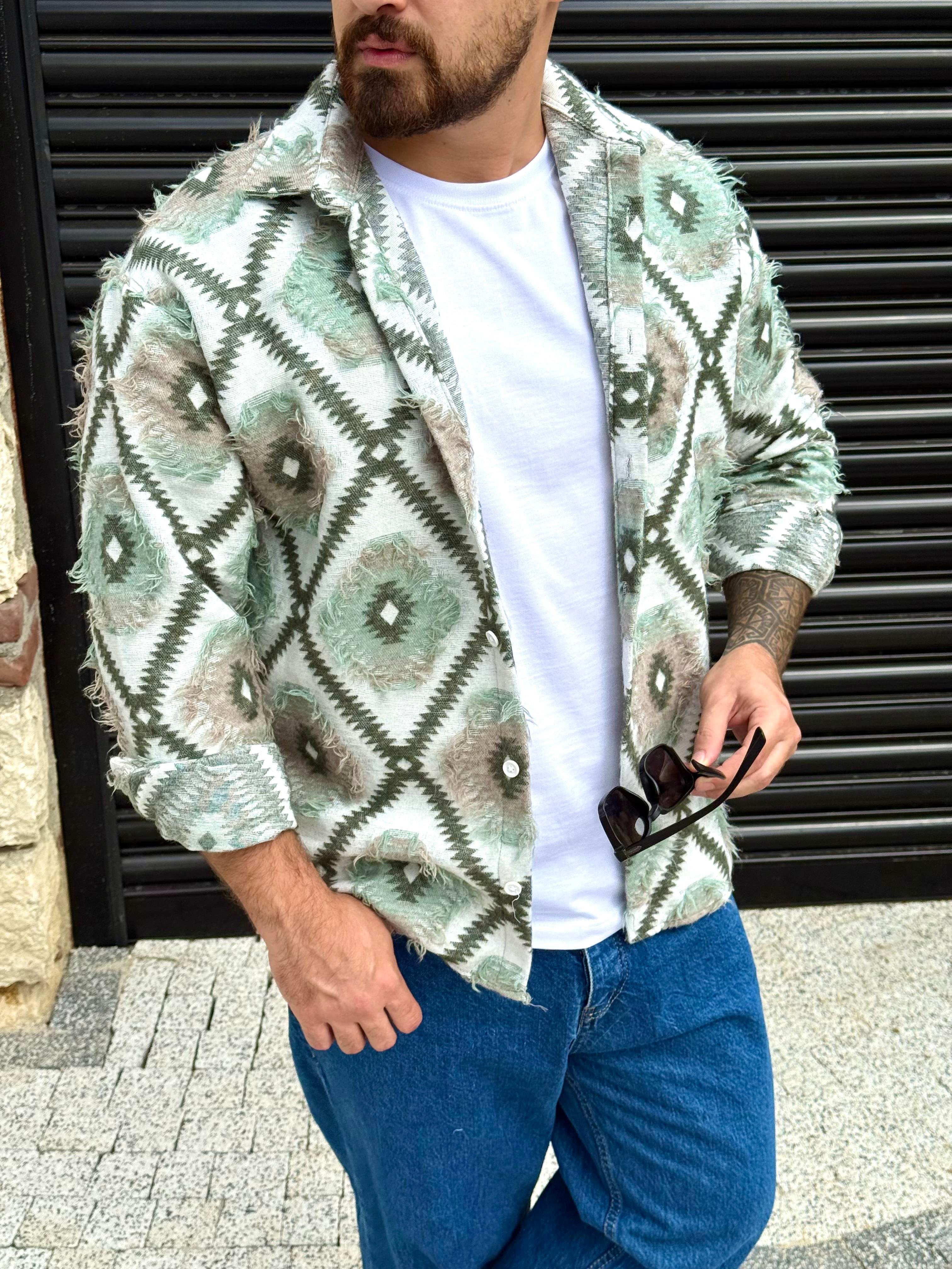 Ethnic Fusion Cashmere Shirt – Everyday Comfort