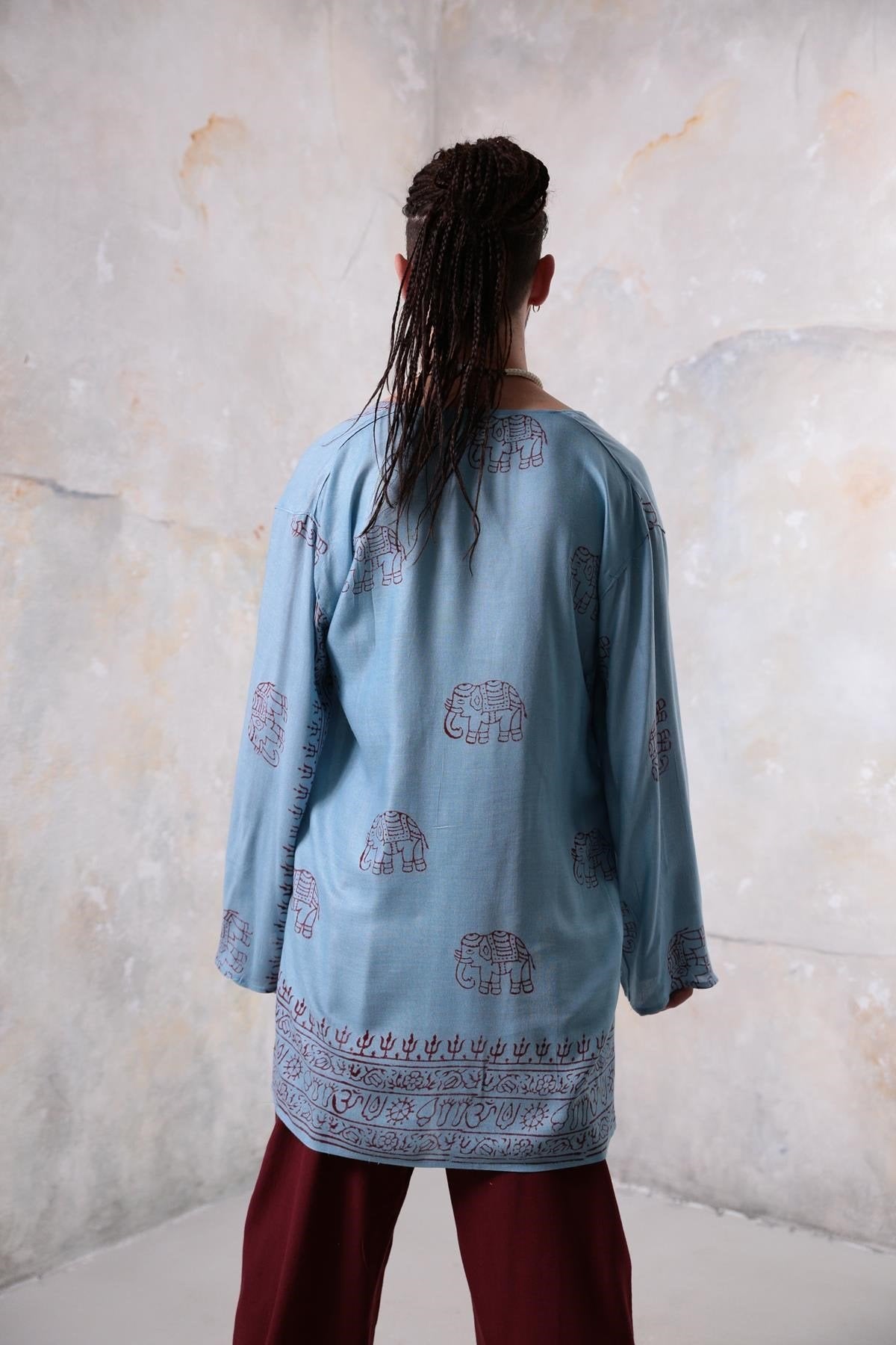 Turquoise Elephant Shirt