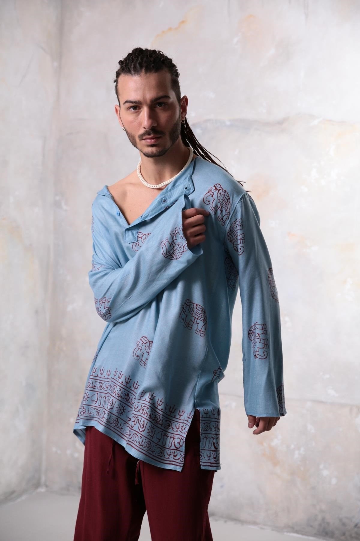 Turquoise Elephant Shirt