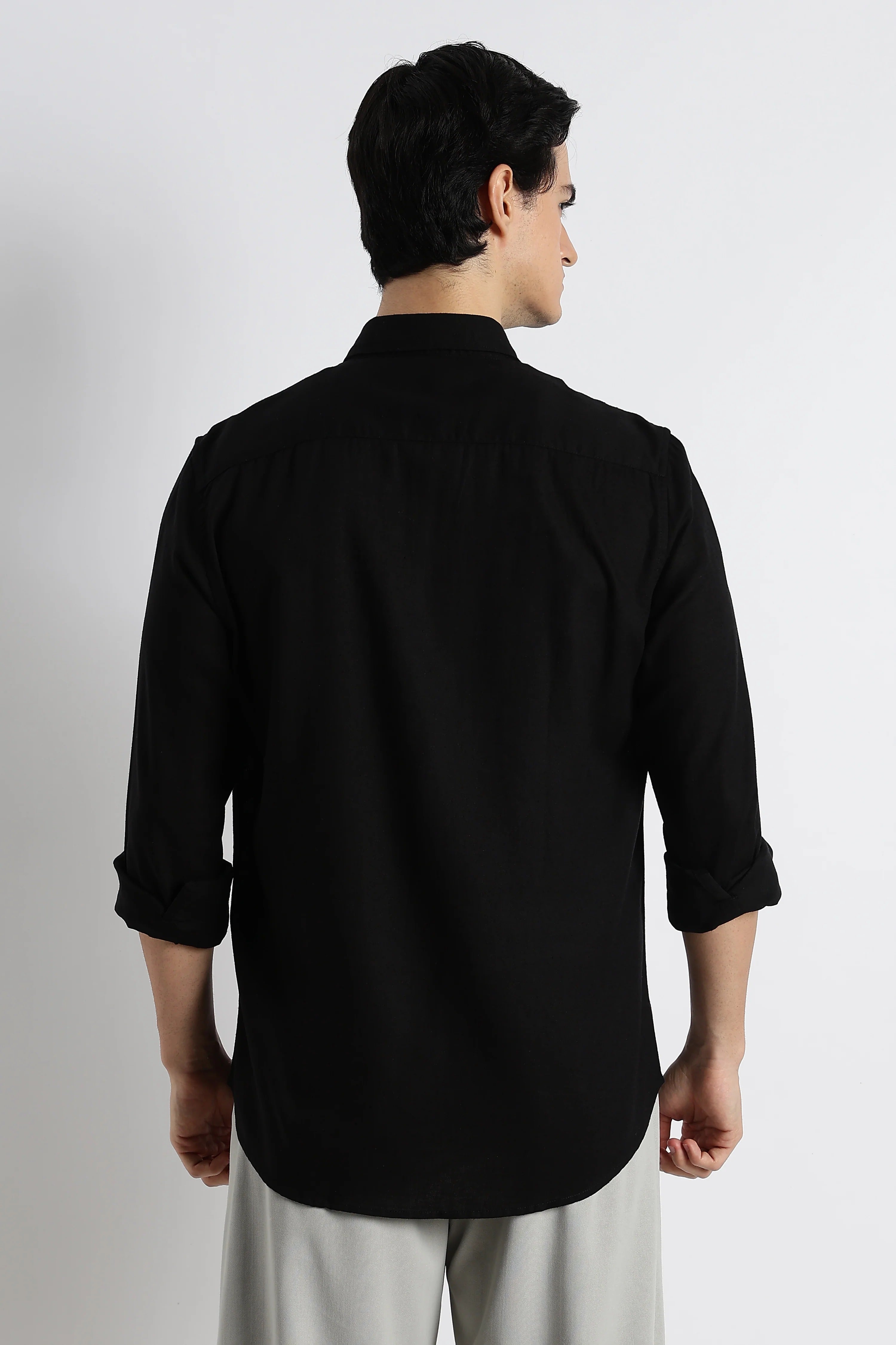 Minimal Cotton-Linen Shirt