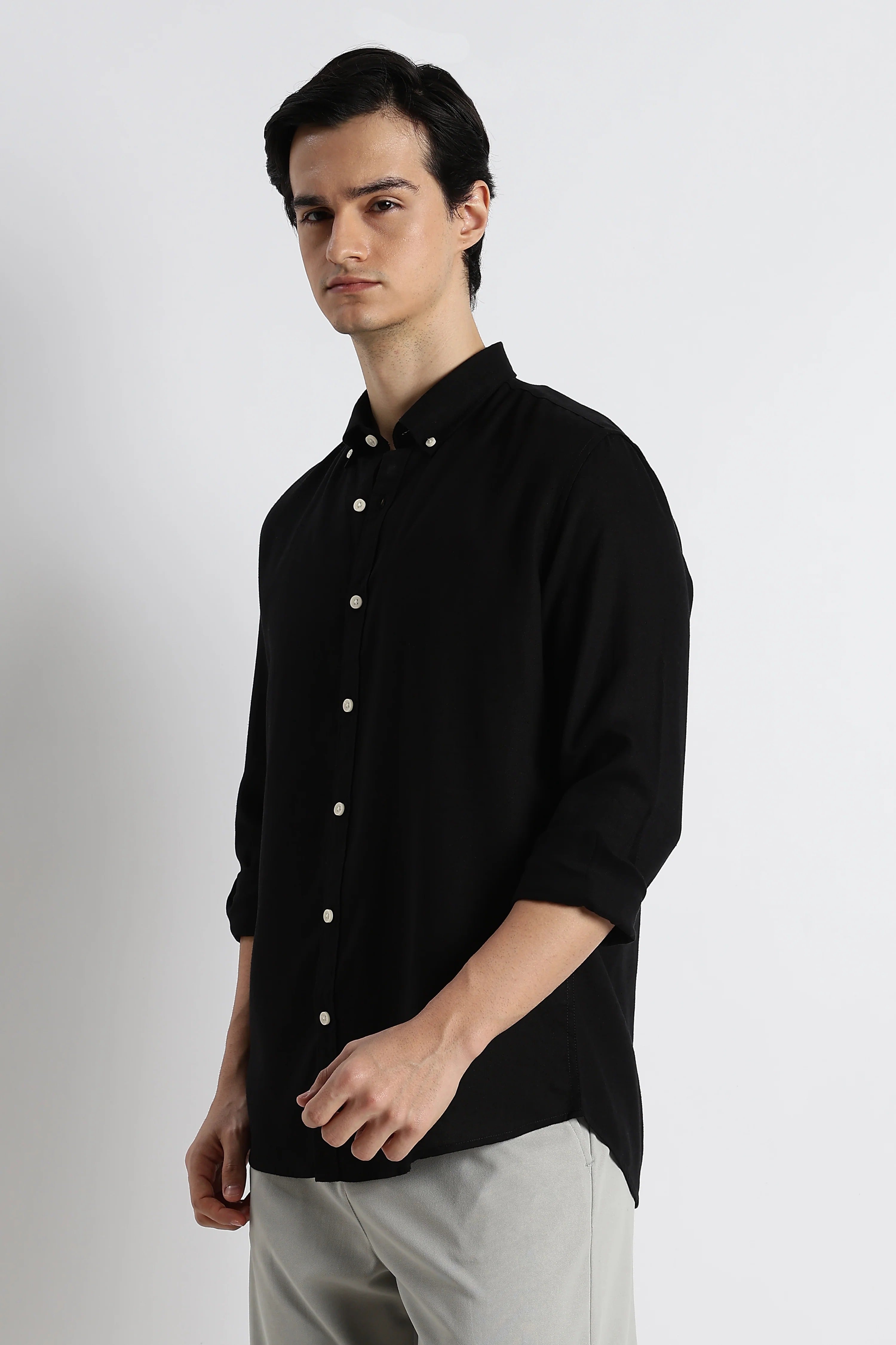 Minimal Cotton-Linen Shirt