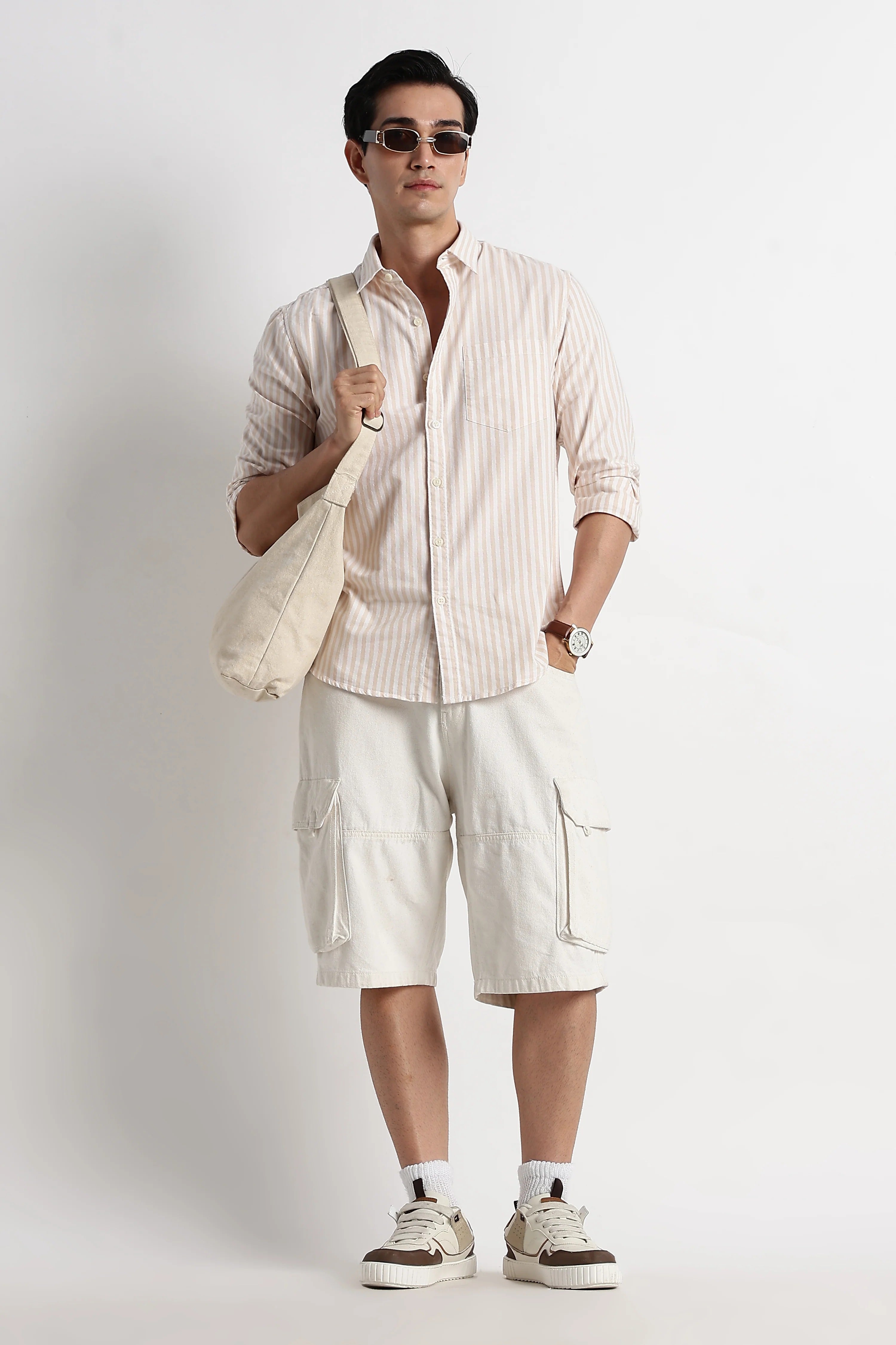 Classic Cotton Slim Fit Striped Shirt