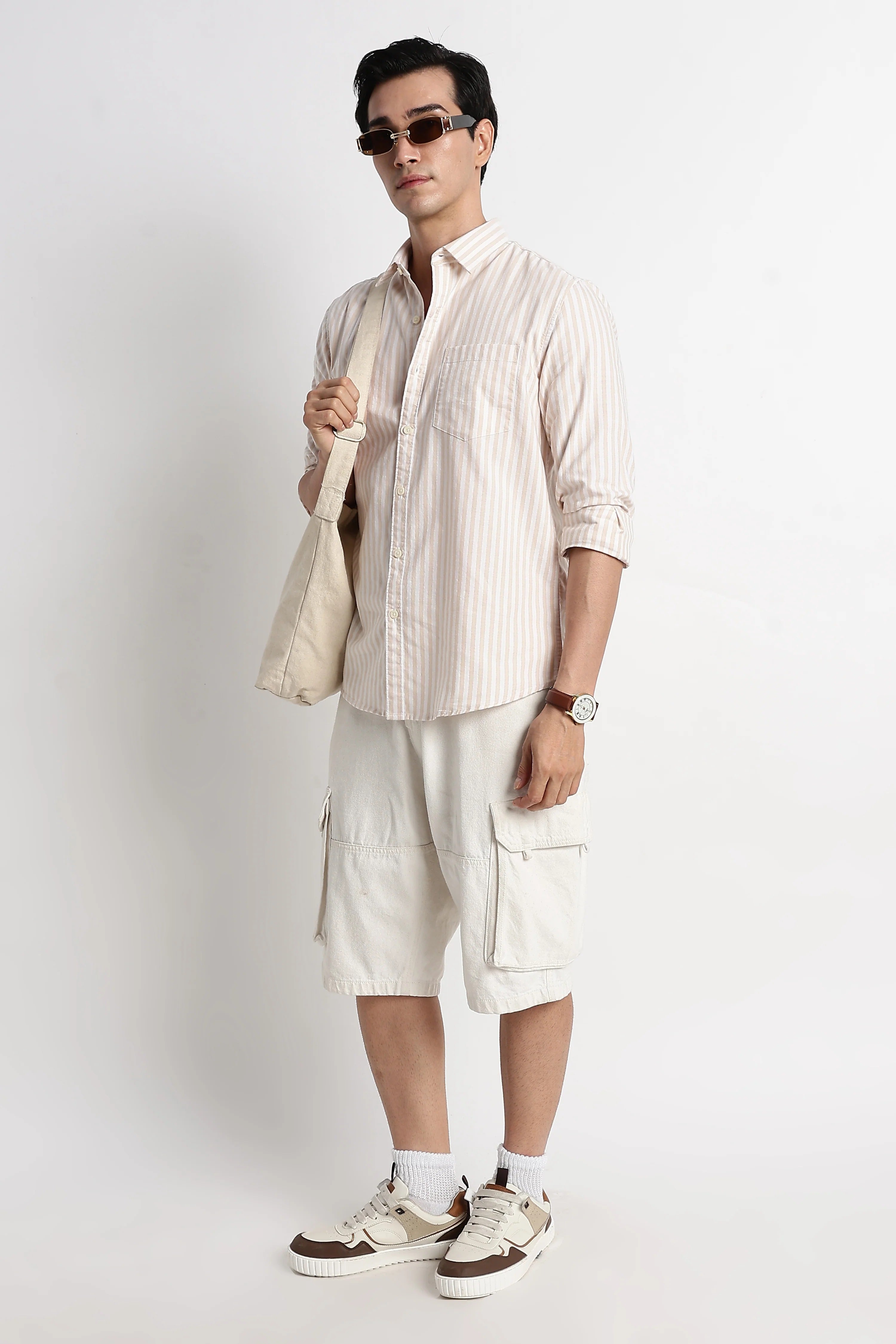 Classic Cotton Slim Fit Striped Shirt