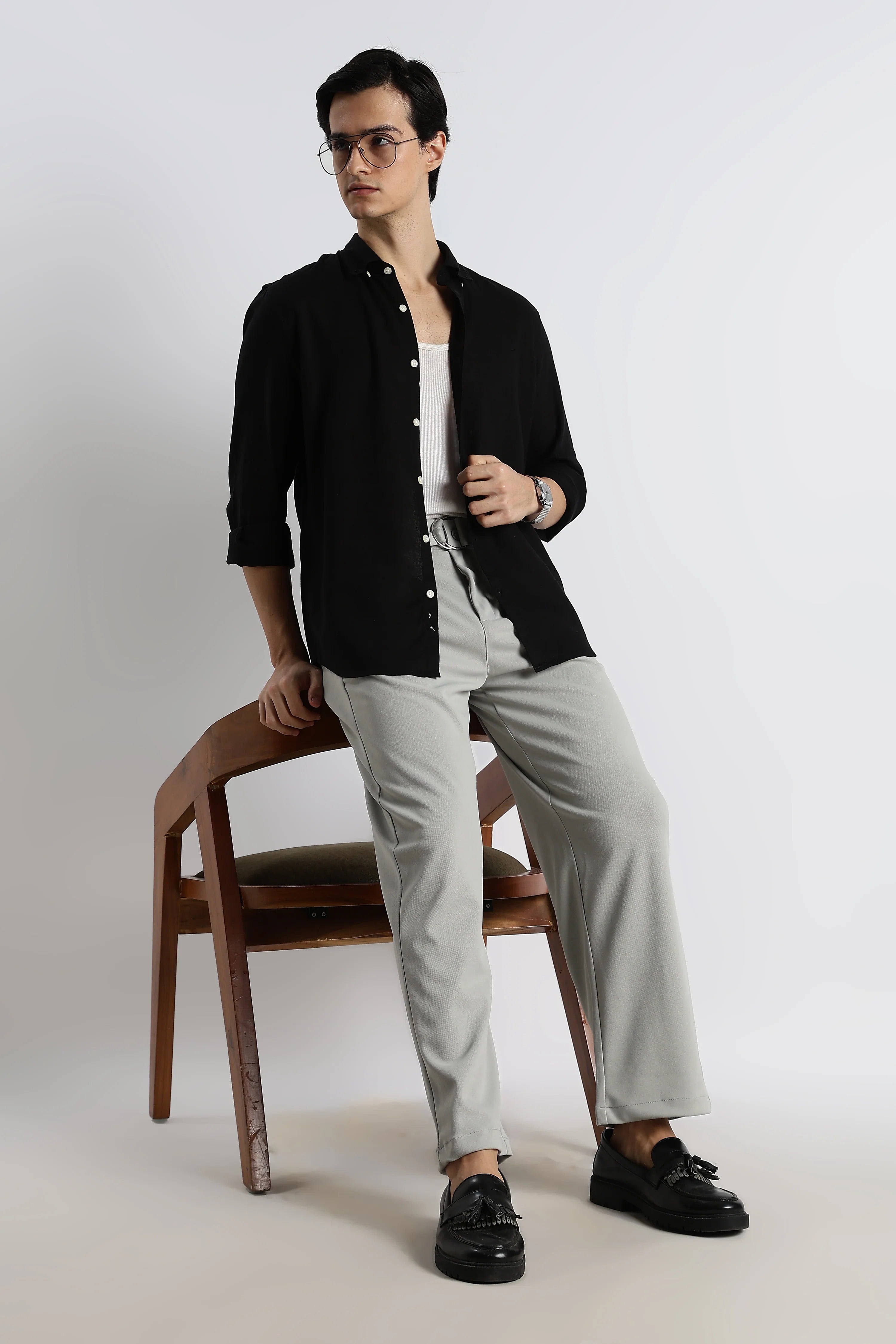 Minimal Cotton-Linen Shirt