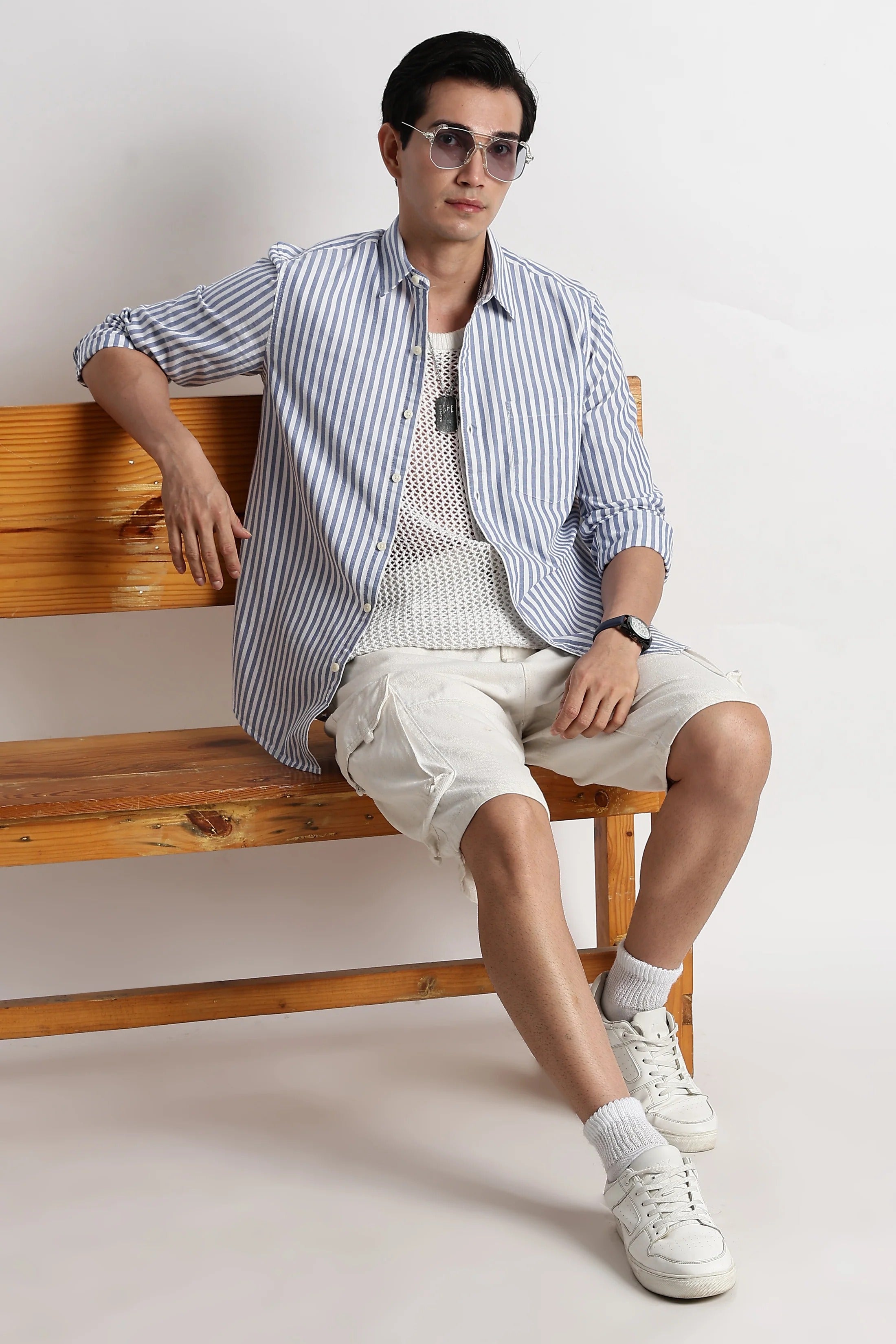 Classic Cotton Slim Fit Striped Shirt