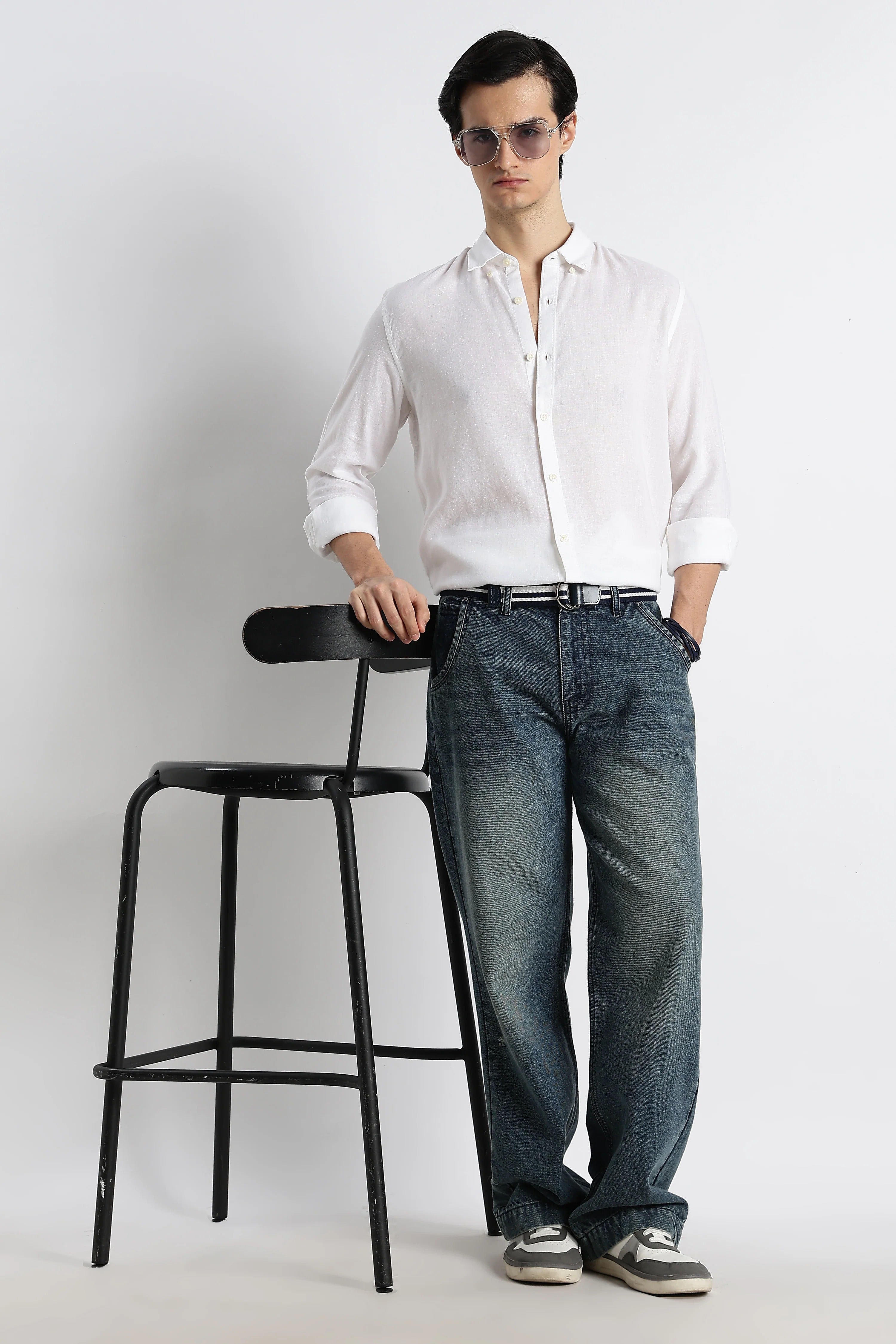 Minimal Cotton-Linen Shirt