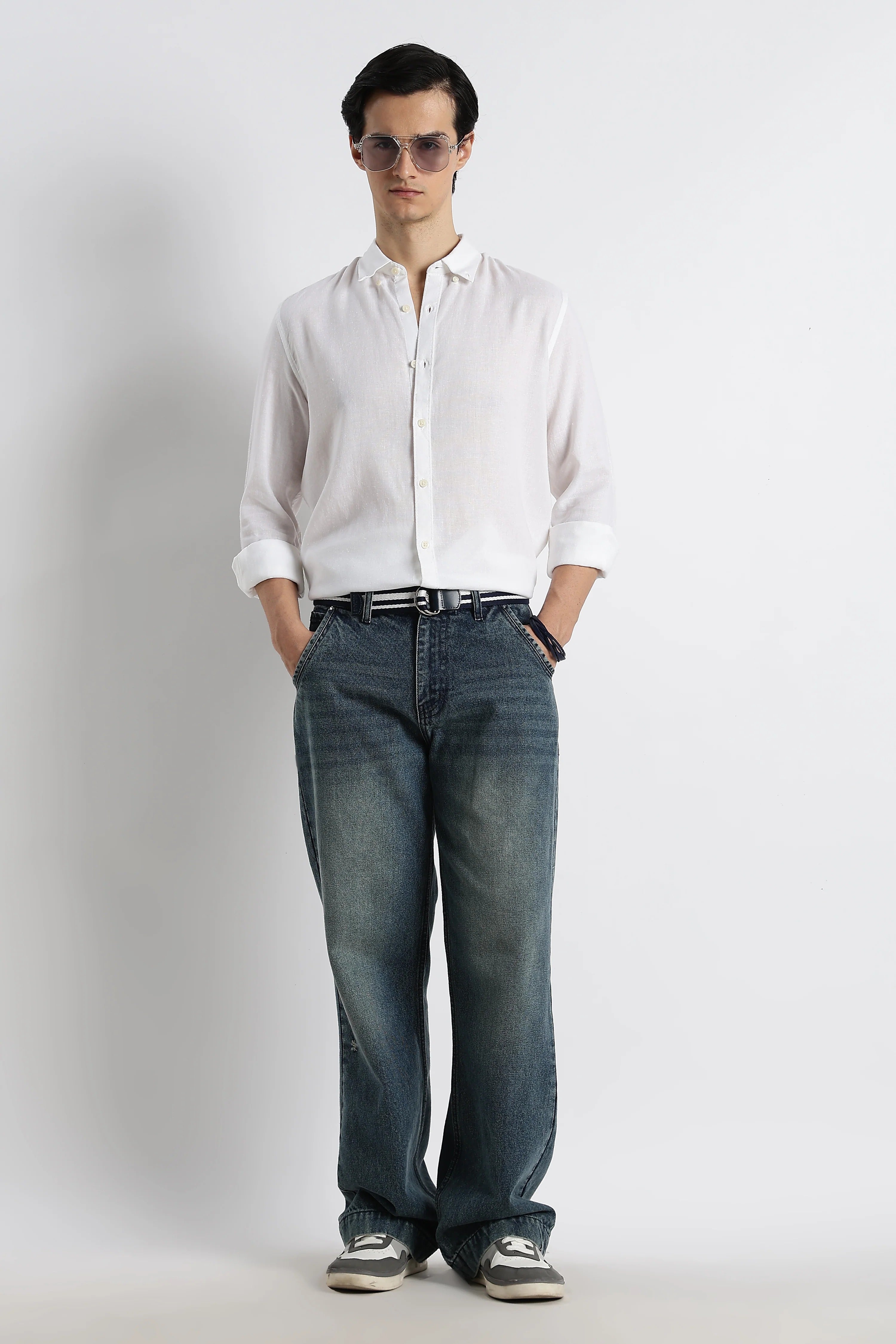 Minimal Cotton-Linen Shirt