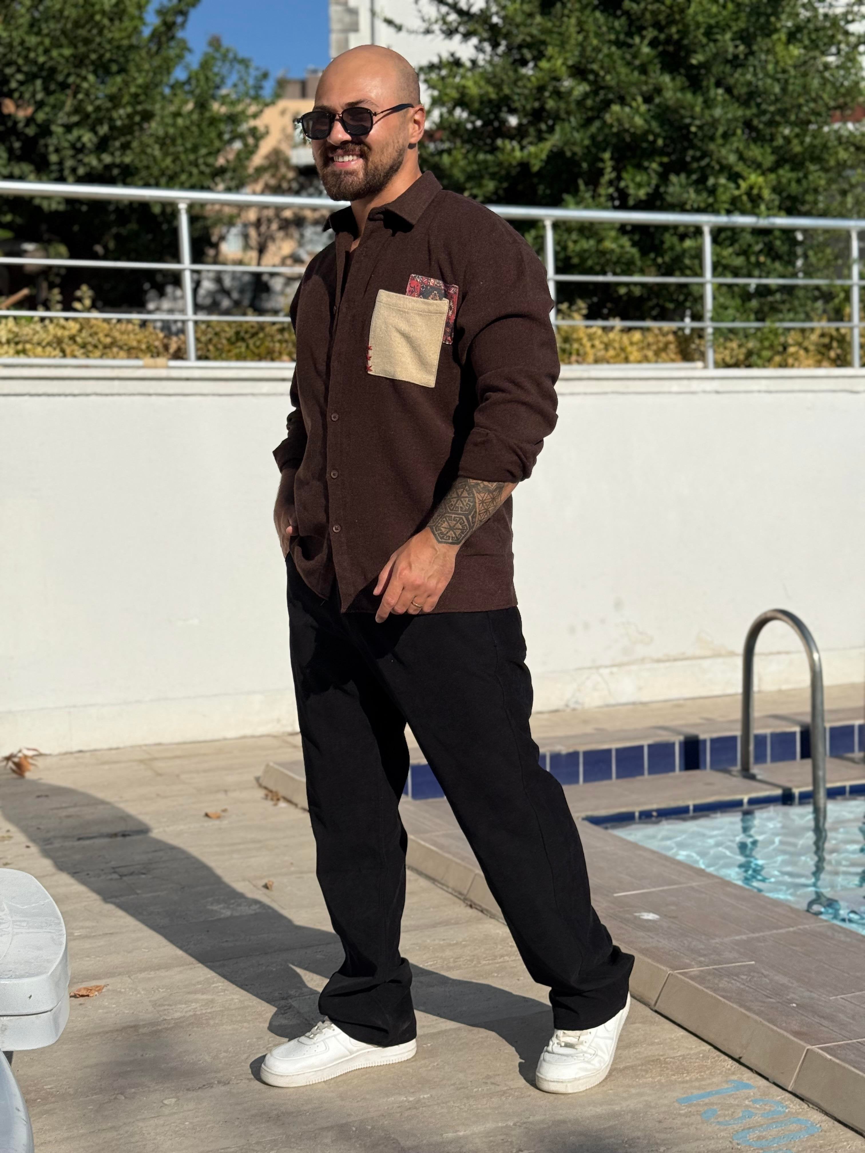 Timeless Cotton Fabric Shirt with Pocket