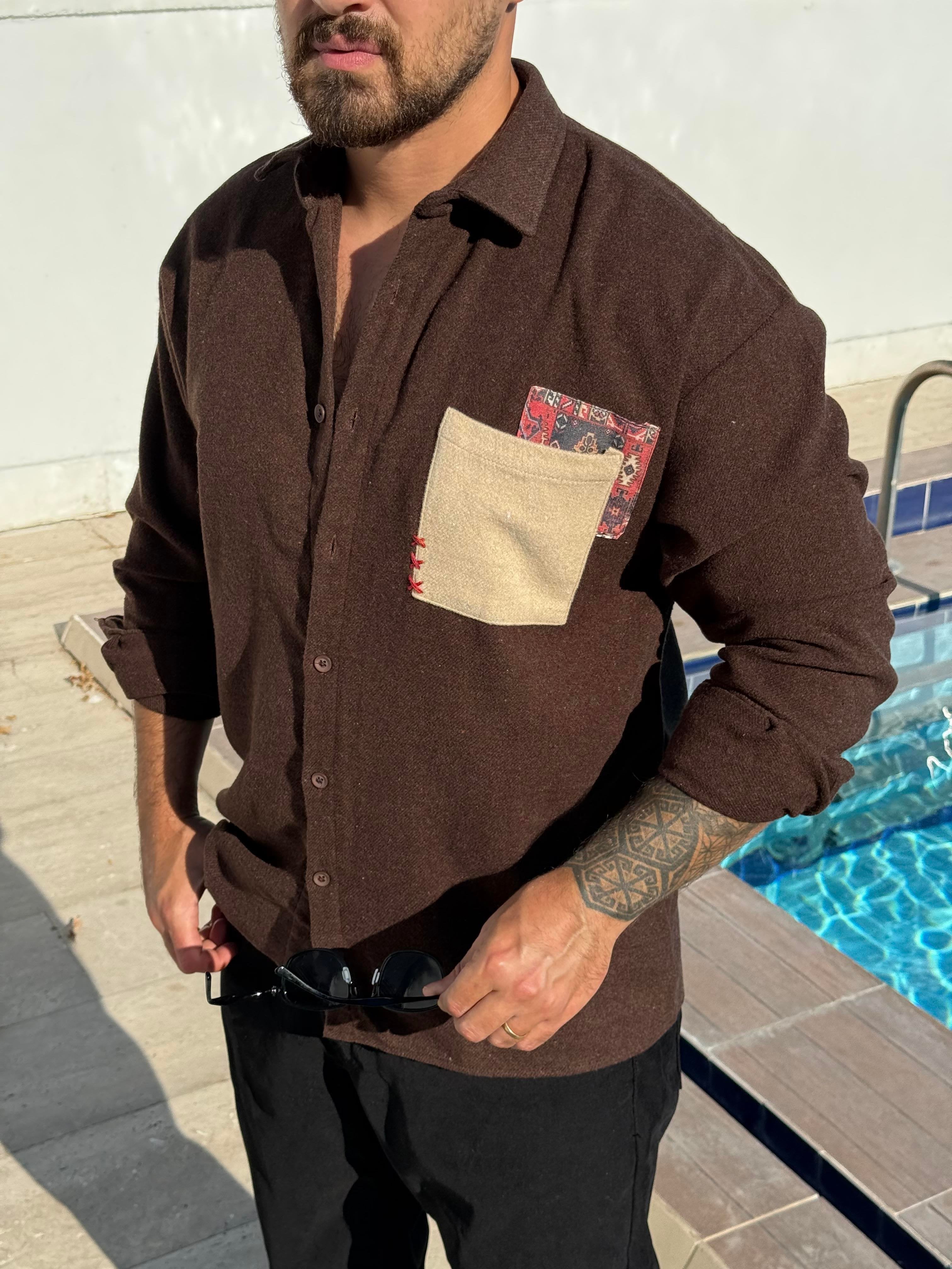 Timeless Cotton Fabric Shirt with Pocket