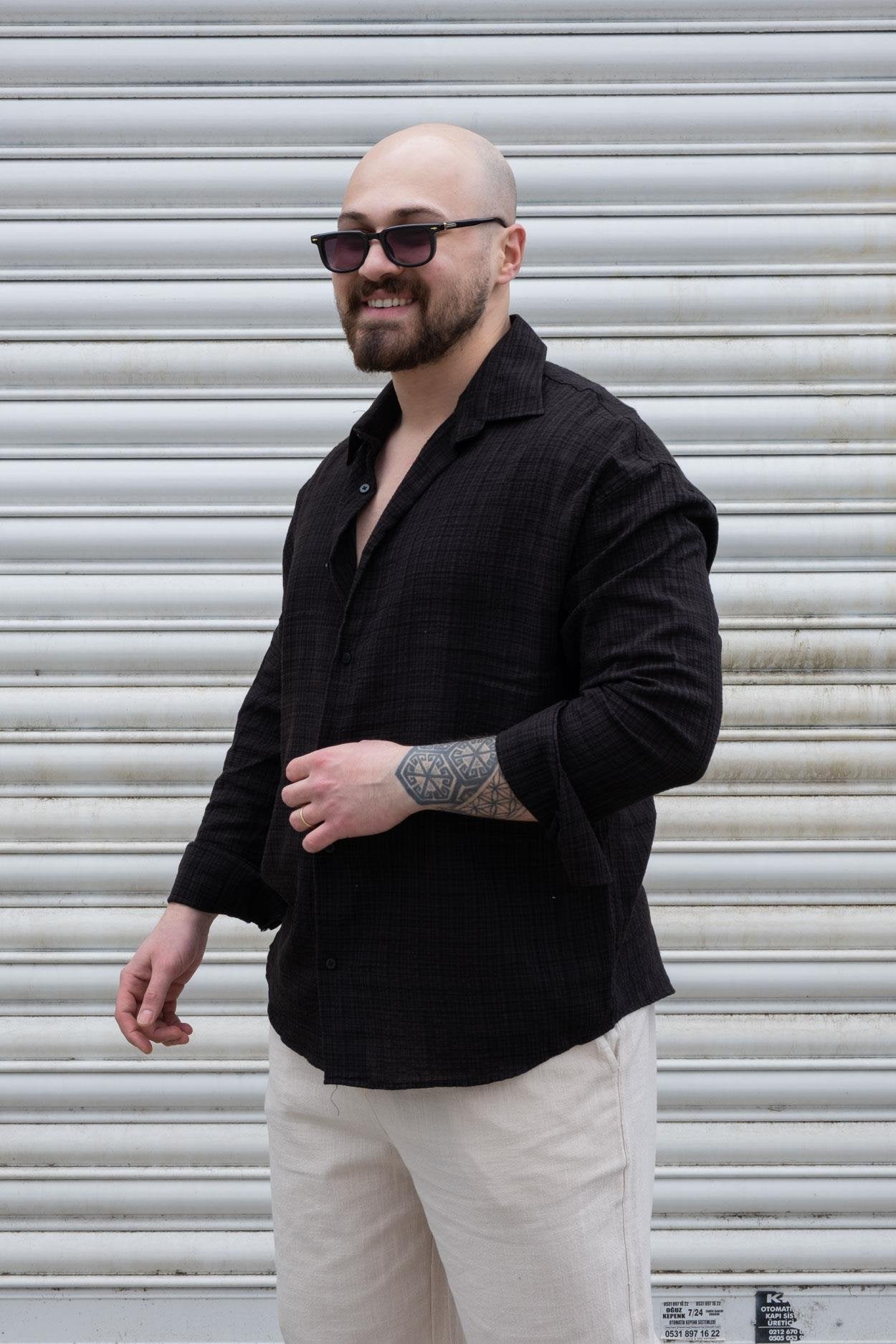 Classic Linen Fabric Modern Relaxed Shirt