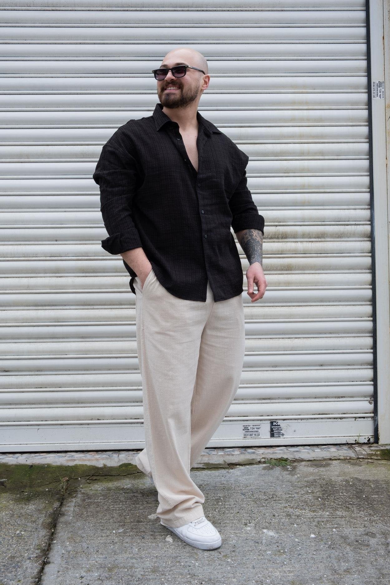 Classic Linen Fabric Modern Relaxed Shirt