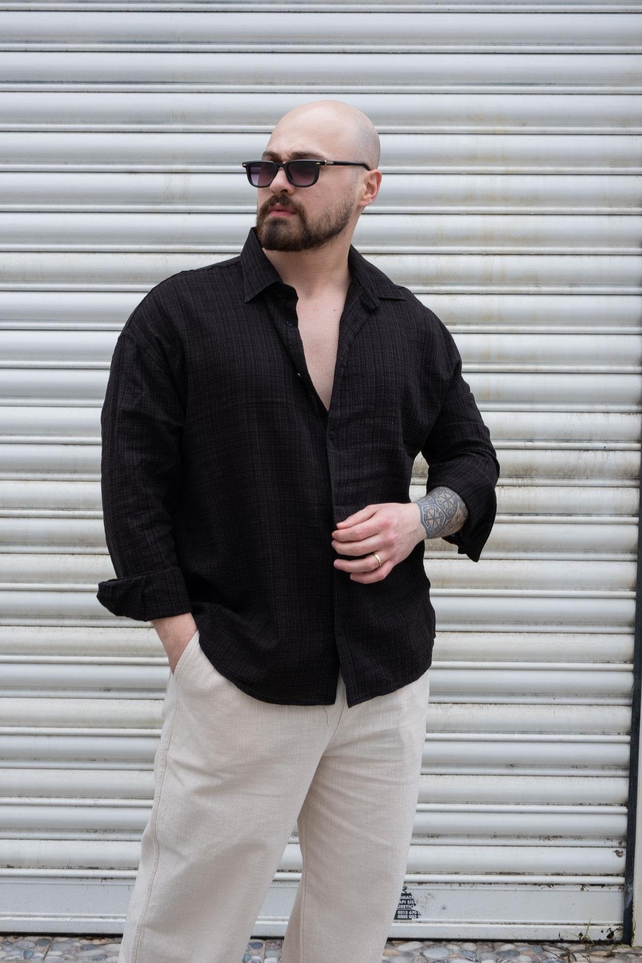 Classic Linen Fabric Modern Relaxed Shirt