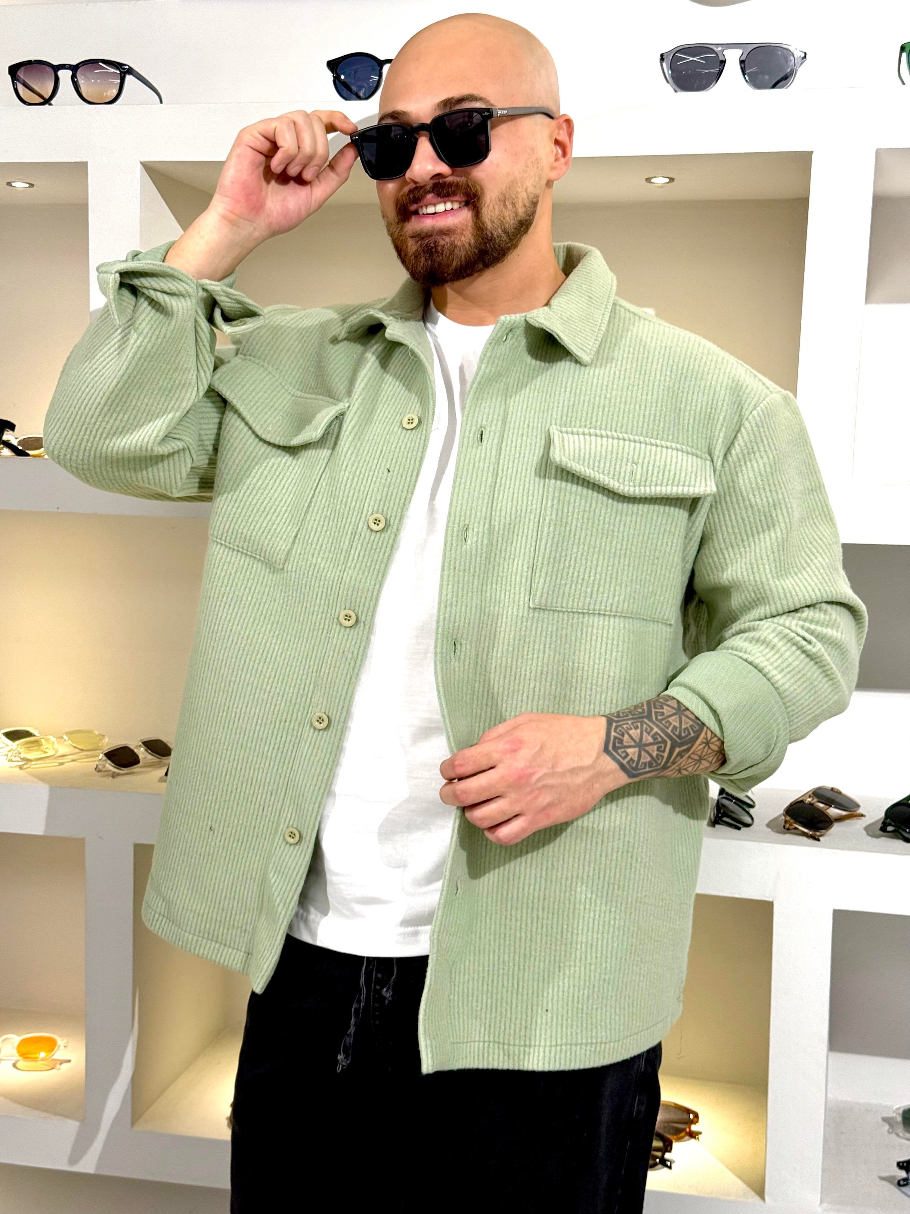 Casual Oversized Soft Shirt with Elegant Back Embroidery