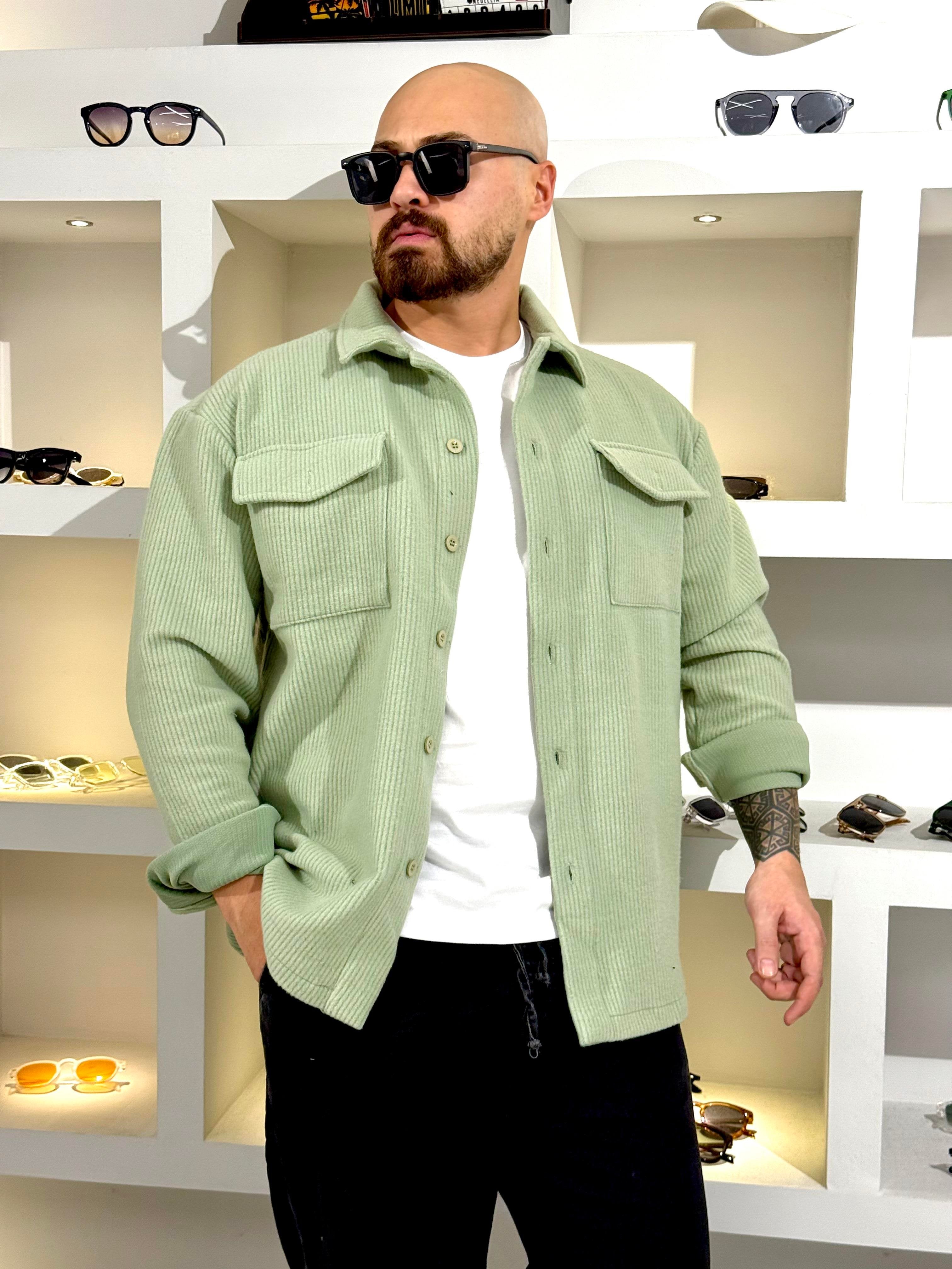 Casual Oversized Soft Shirt with Elegant Back Embroidery