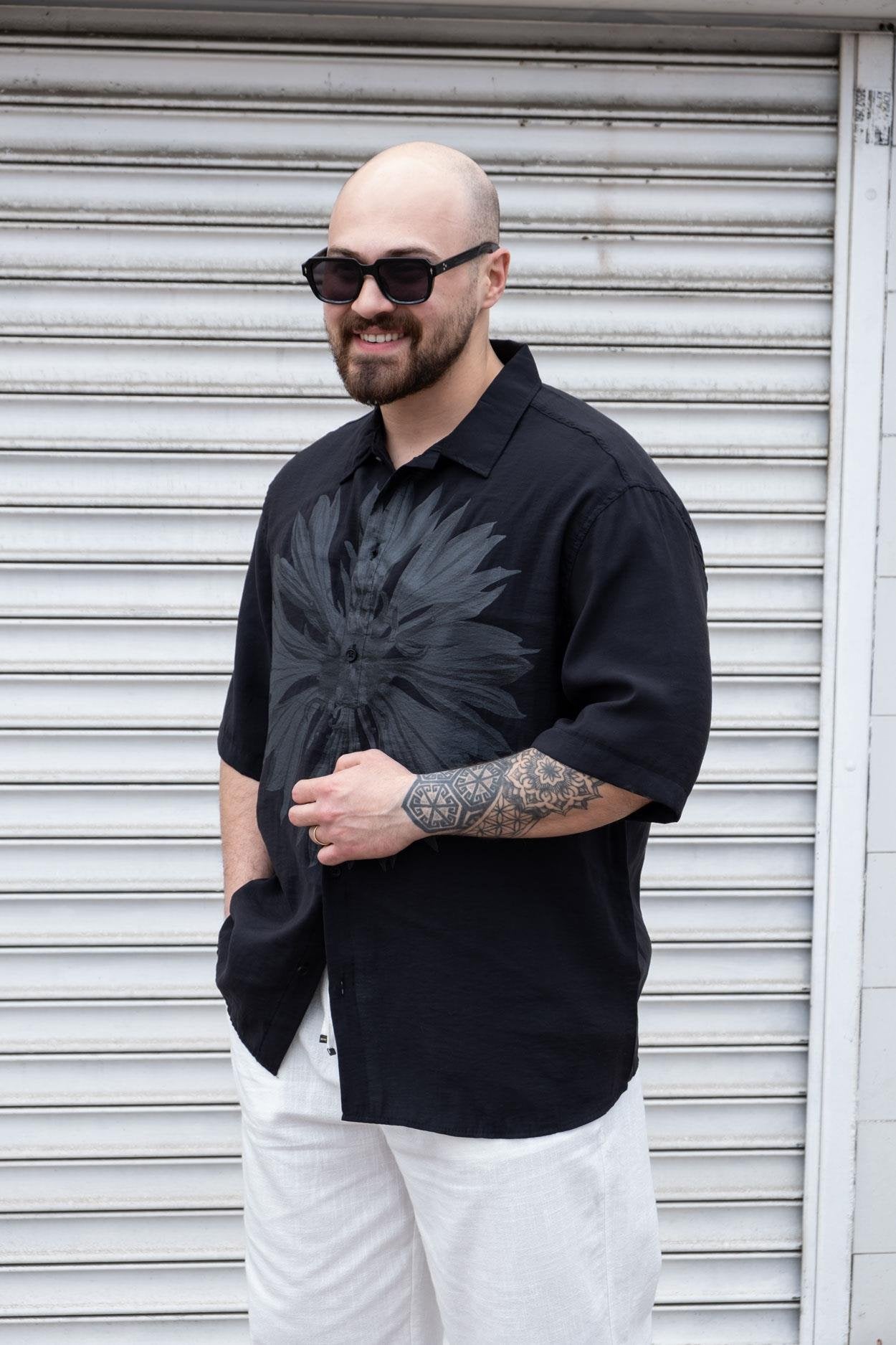 Floral Touch Relaxed Fit Cotton Shirt