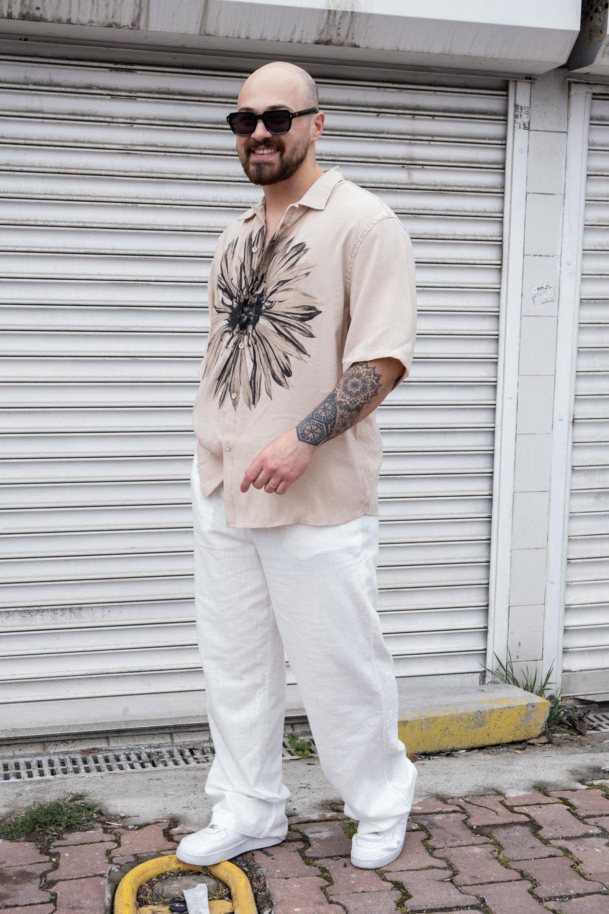 Soft Touch Embroidered Relaxed Wear Shirt