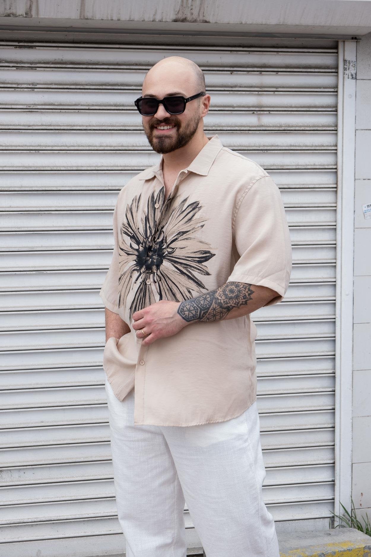 Soft Touch Embroidered Relaxed Wear Shirt