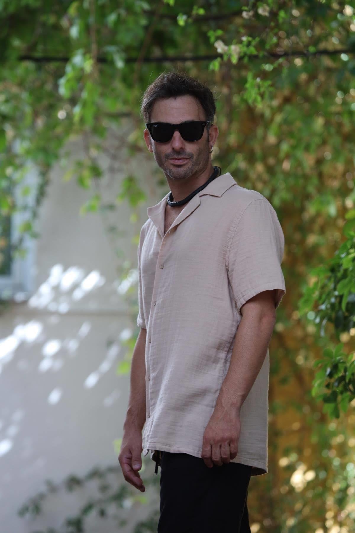 Milky Coffee Short Sleeve Men's Shirt