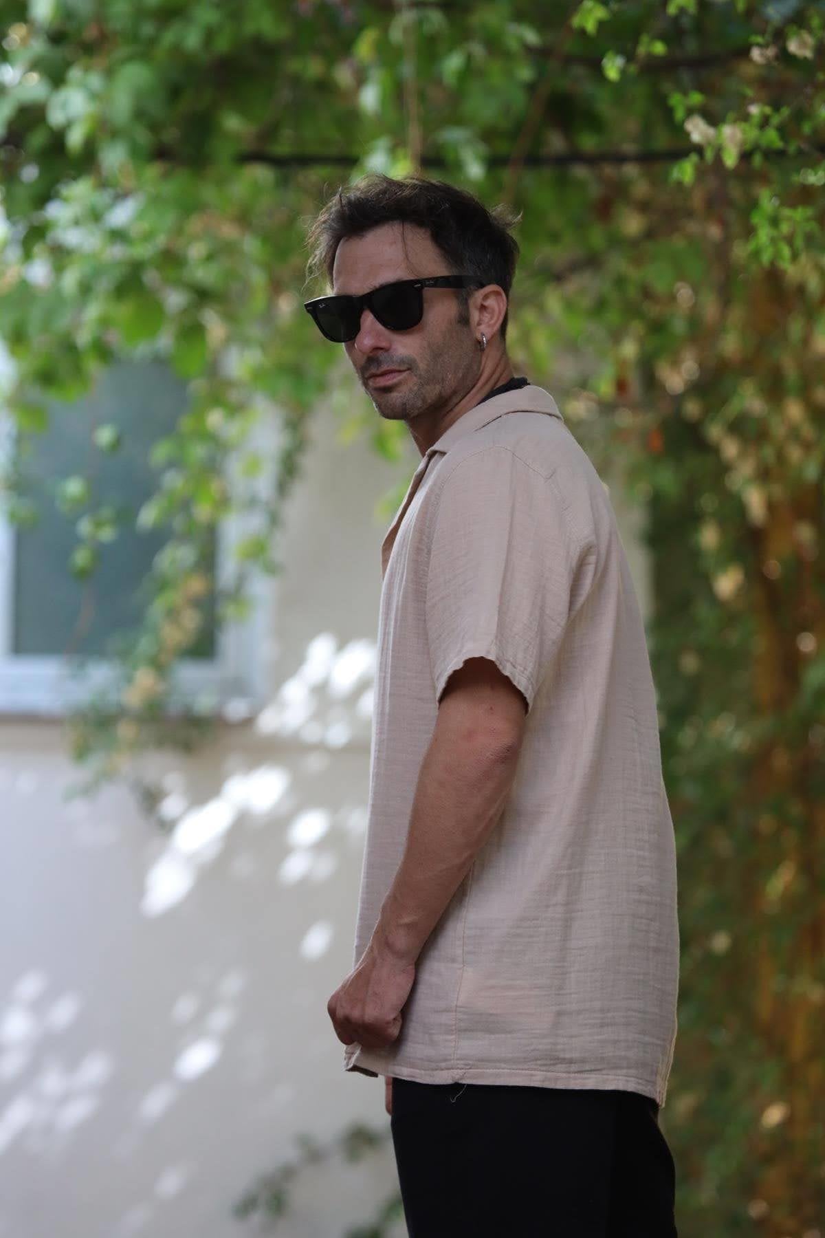 Milky Coffee Short Sleeve Men's Shirt