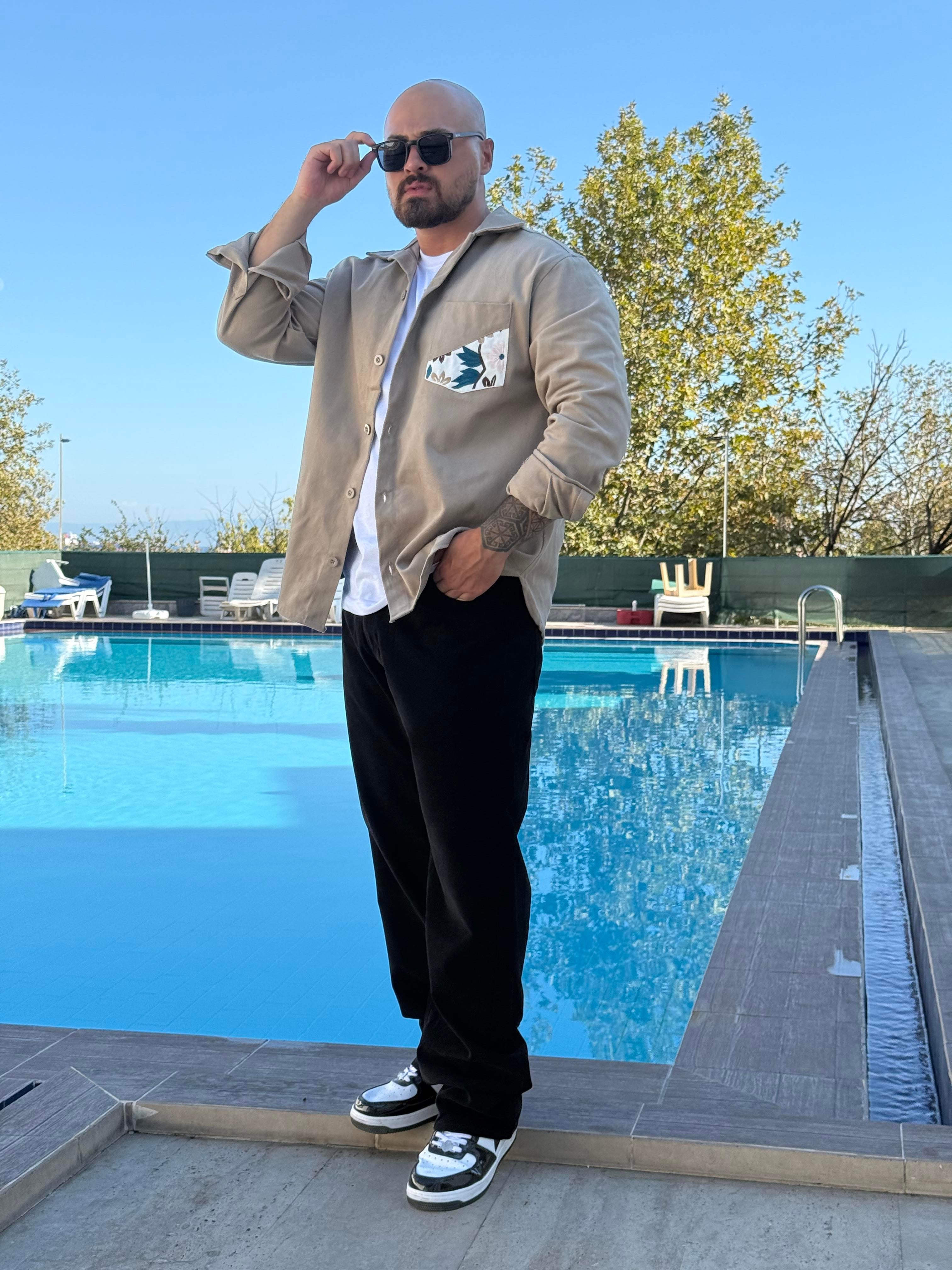 Stylish Cotton Fabric Shirt with Functional Pocket